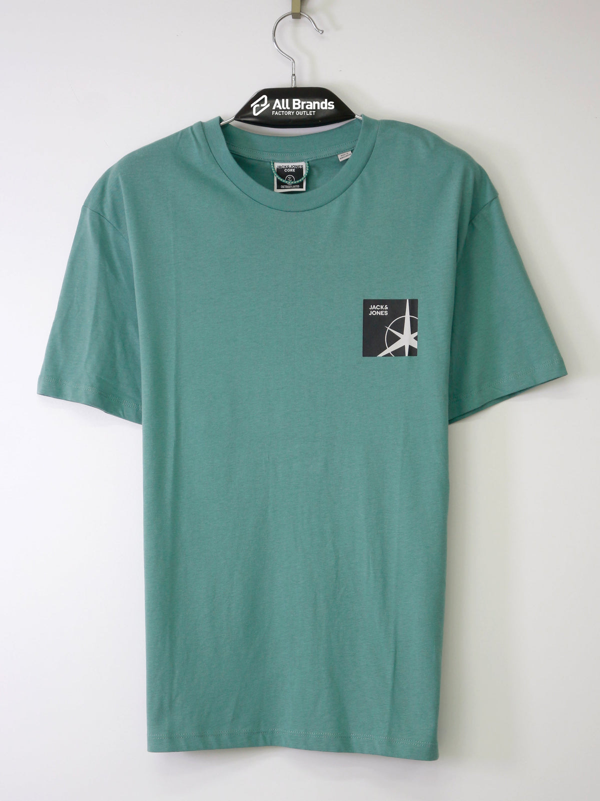 Image for Men's Front And Back Graphic Printed T-Shirt,Green