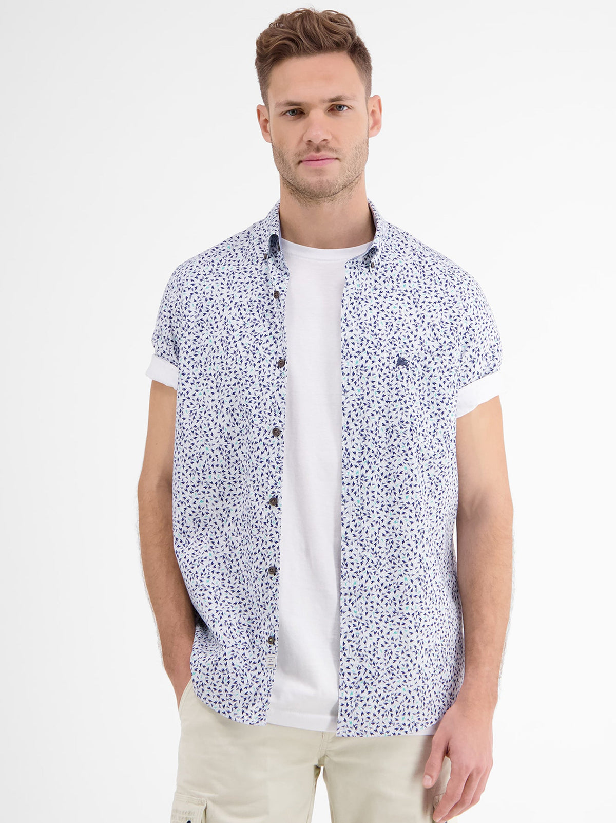 Image for Men's Graphic Printed Dress Shirt,Multi