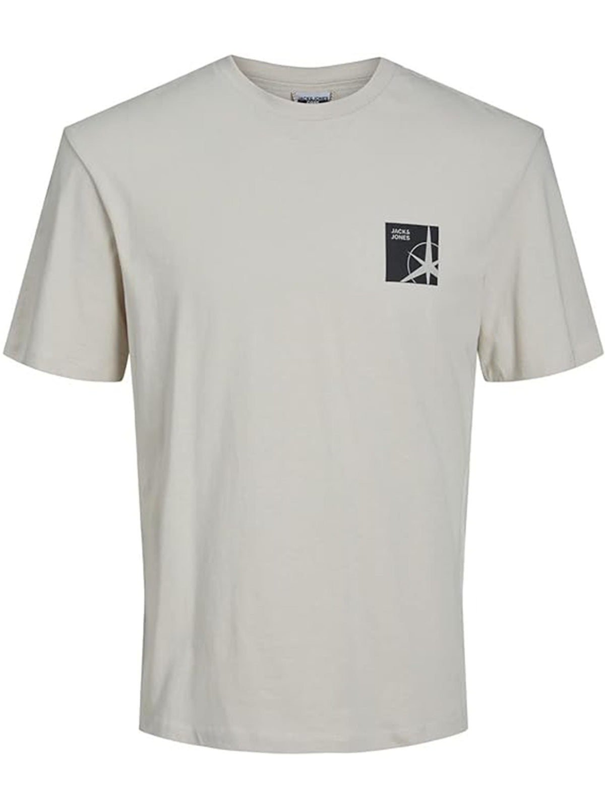 Image for Men's Front And Back Graphic Printed T-Shirt,Beige