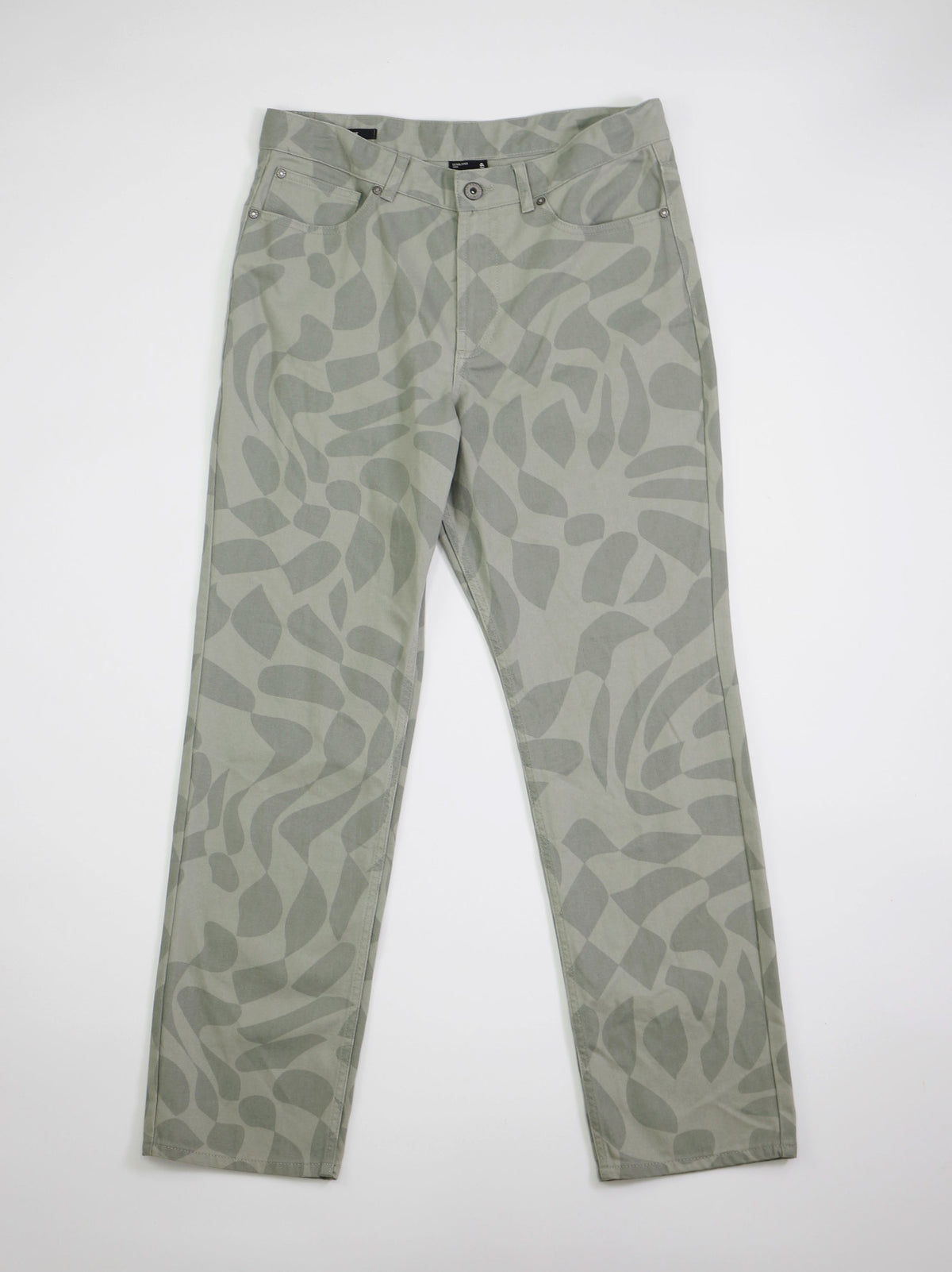 Image for Men's Graphic Printed Loose Fit Jeans,Green