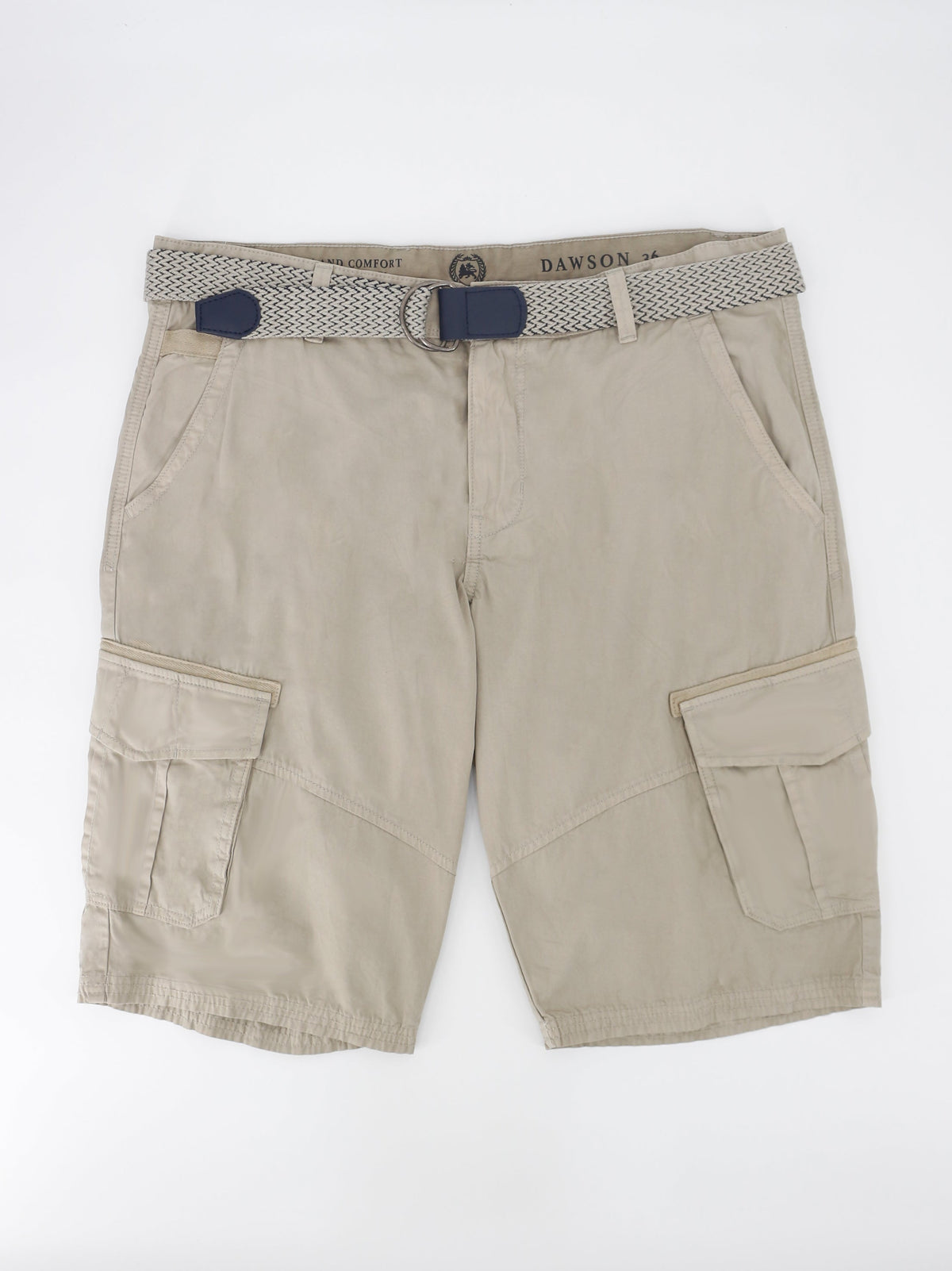 Image for Men's Self Belted Bermuda Short,Beige