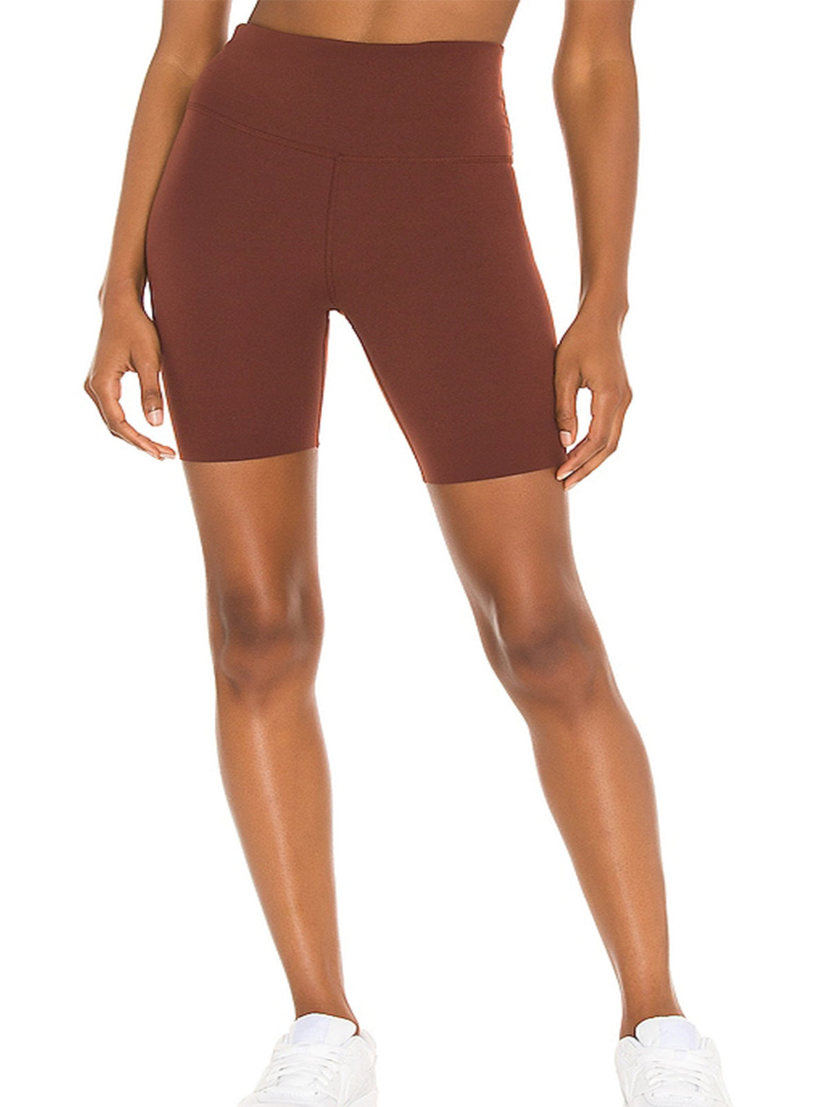 Image for Women's Plain Solid Bike Short,Brown