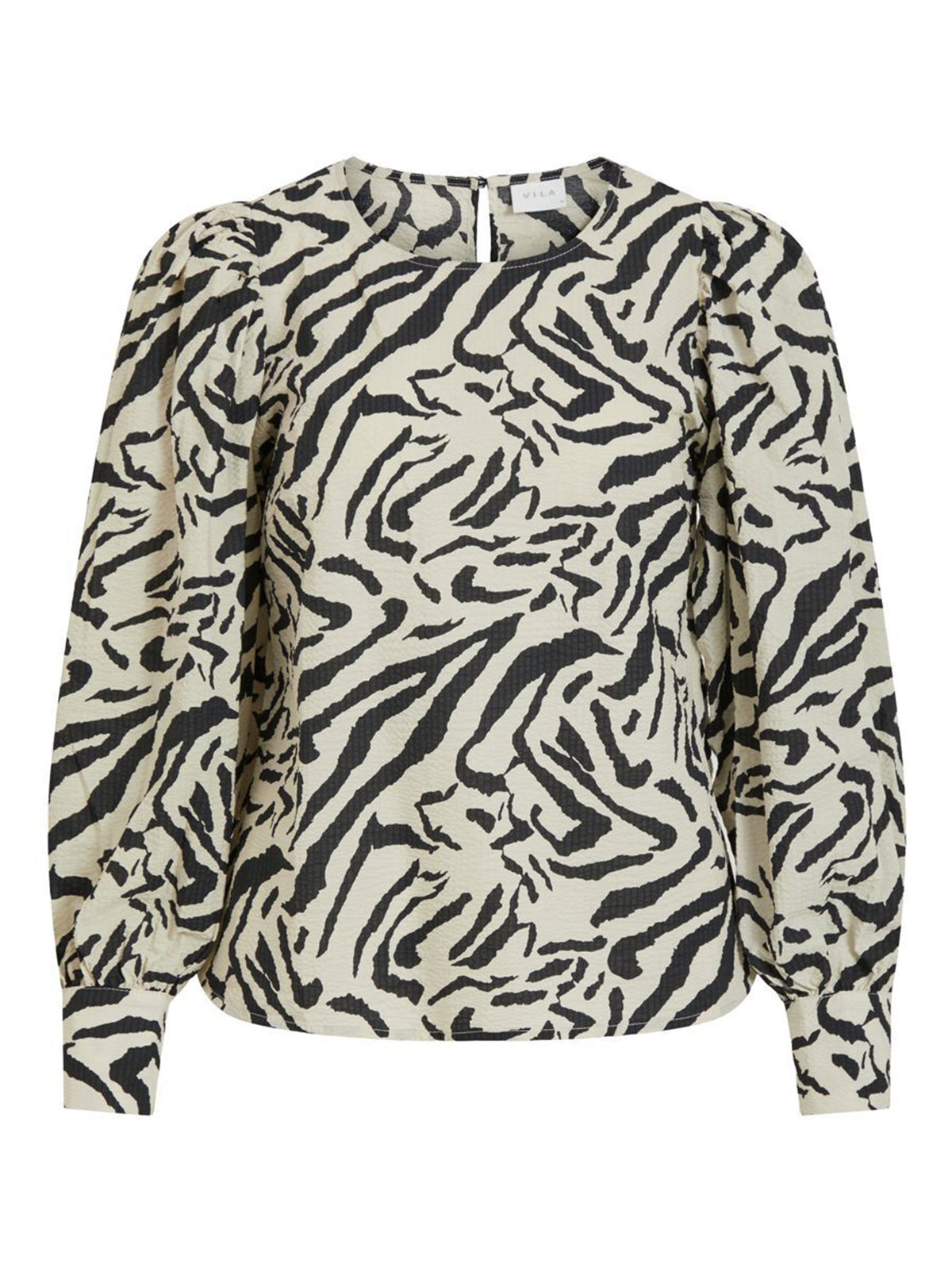 Image for Women's Zebra Printed Blouse,Beige