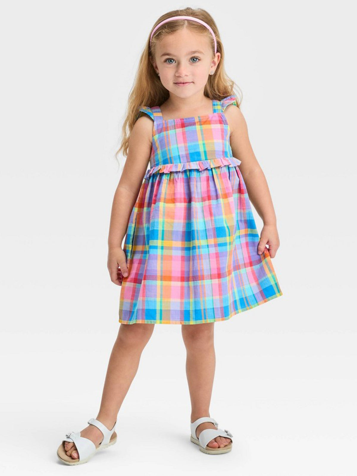 Image for Kids Girl Plaid Dress,Muti