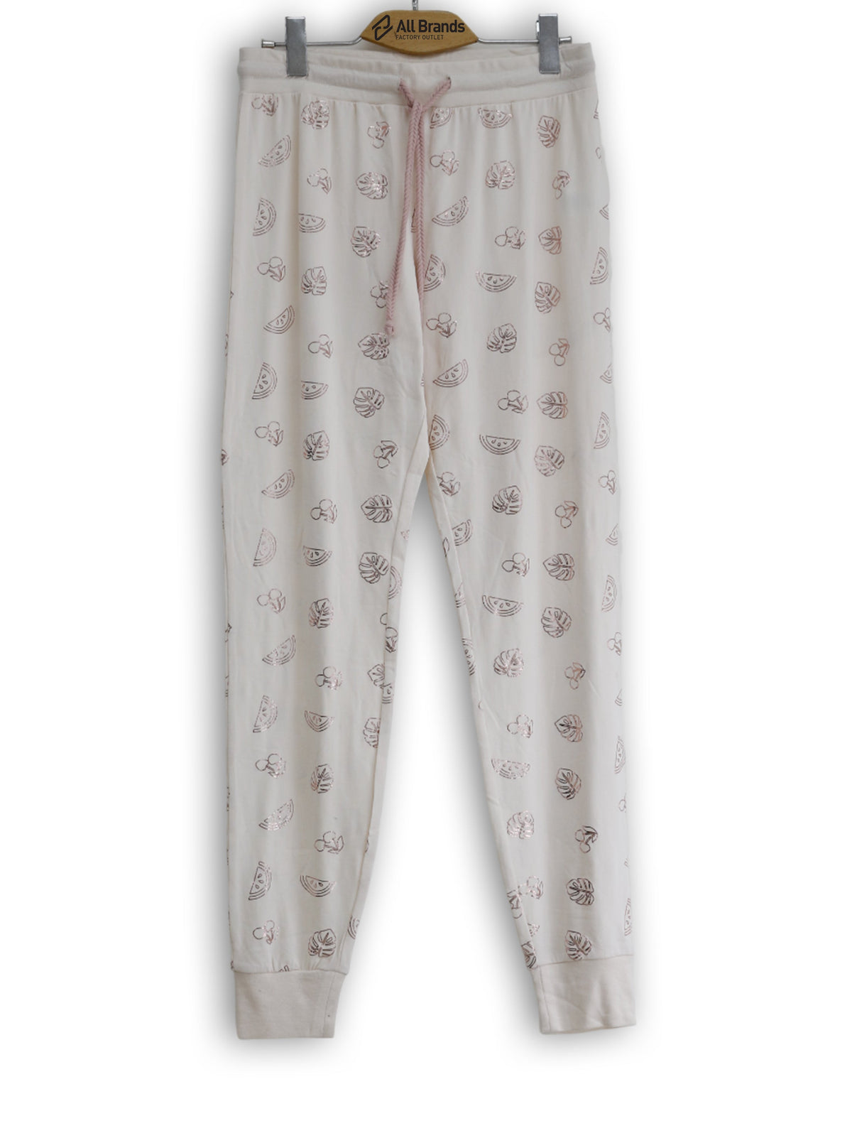 Image for Women's Graphic Printed Sleepwear Pant,Light Beige