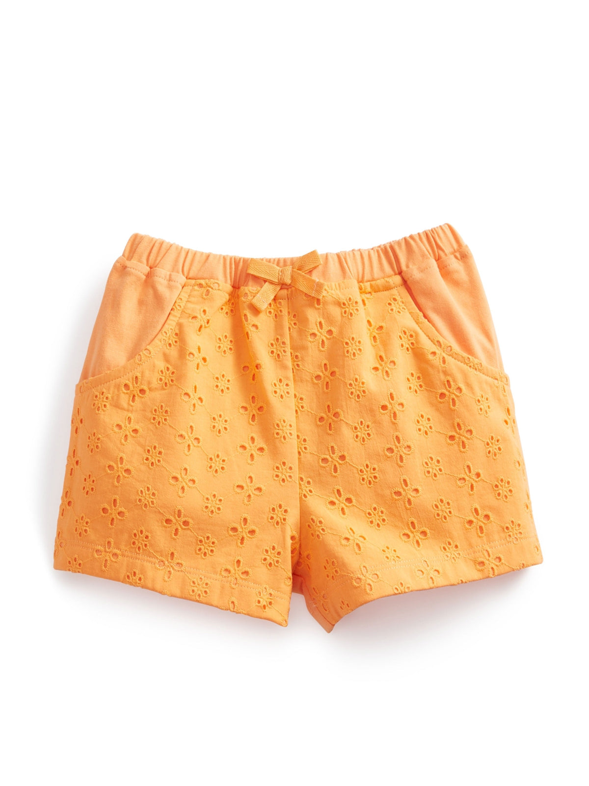 Image for Kids Girl Eyelet Short,Orange