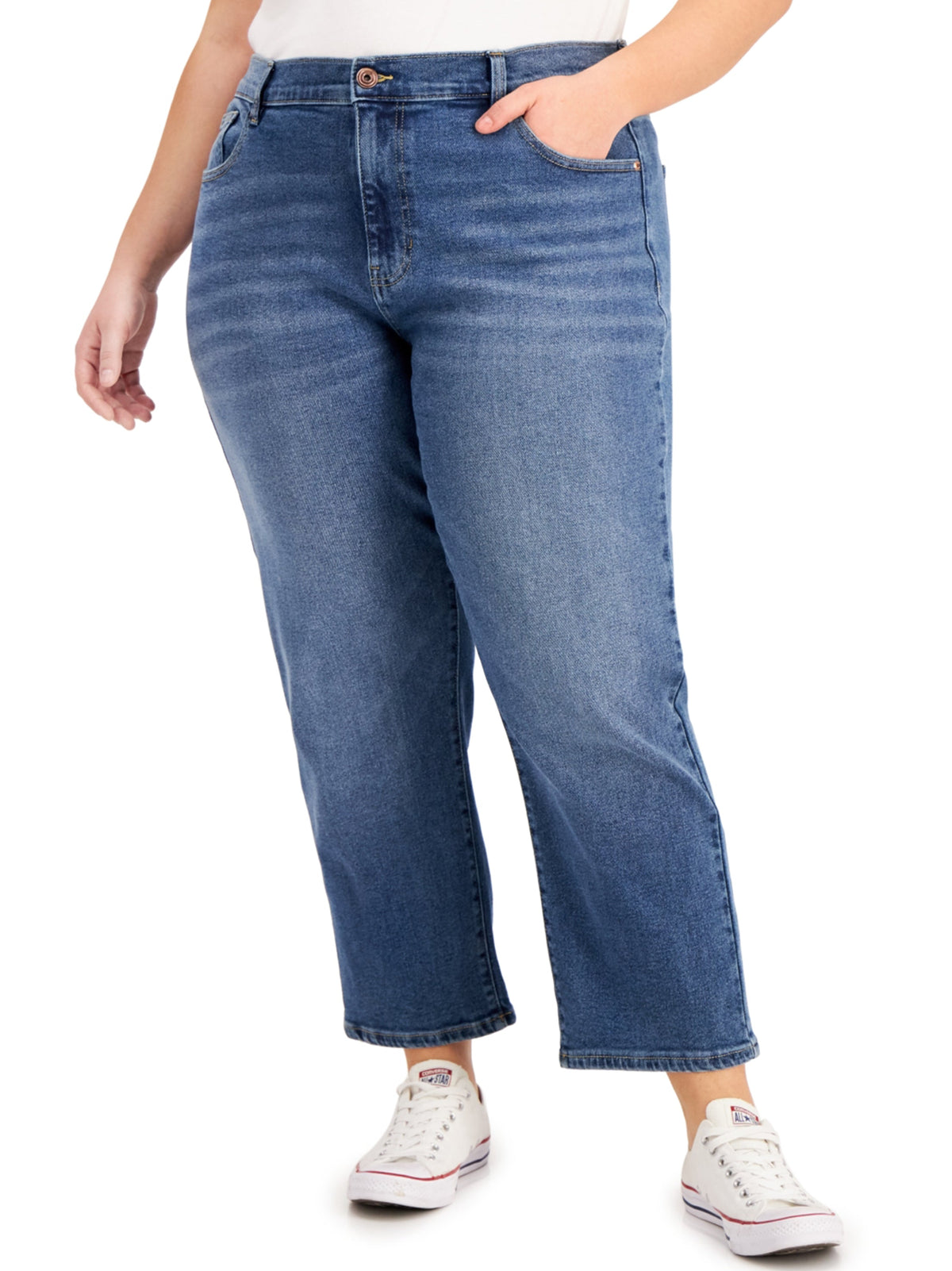 Image for Women's Washed Jeans,Blue