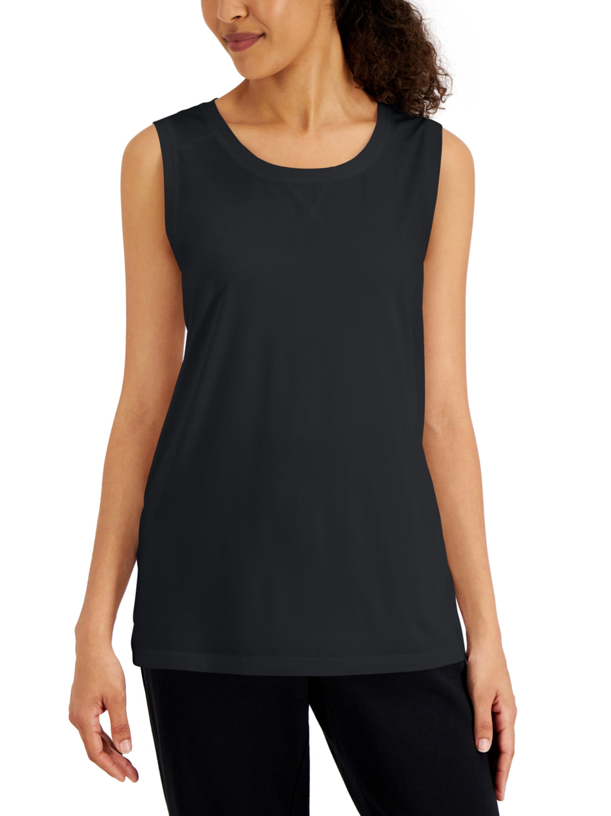 Image for Women's Plain Solid Sport Tank,Black