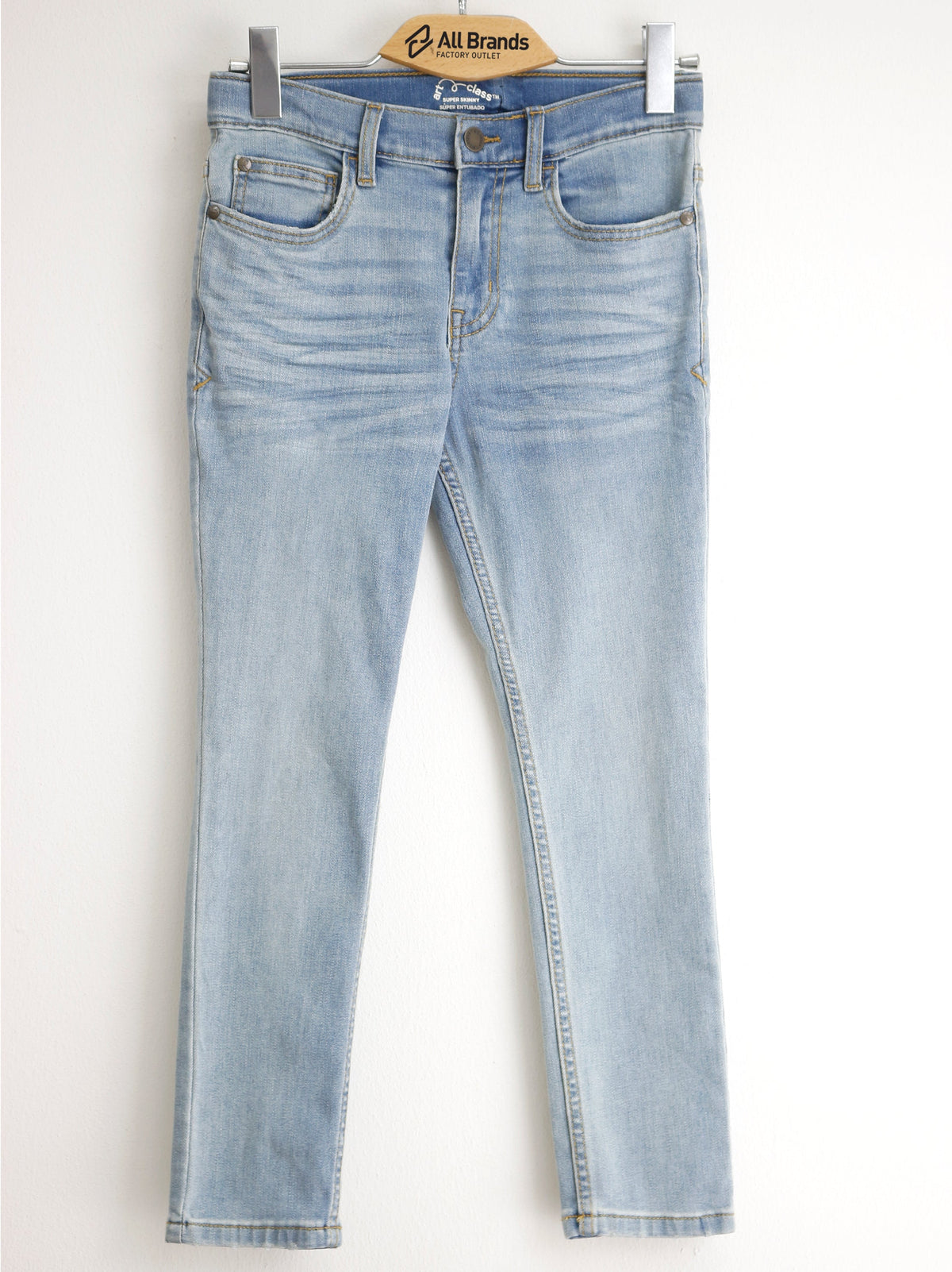 Image for Kids Girl Washed Skinny Jeans,Light Blue