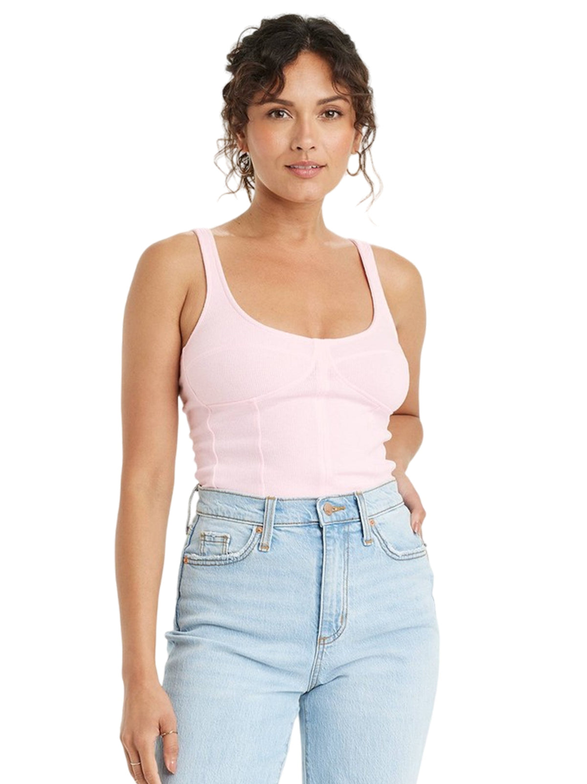 Image for Women's Ribbed Top,Pink