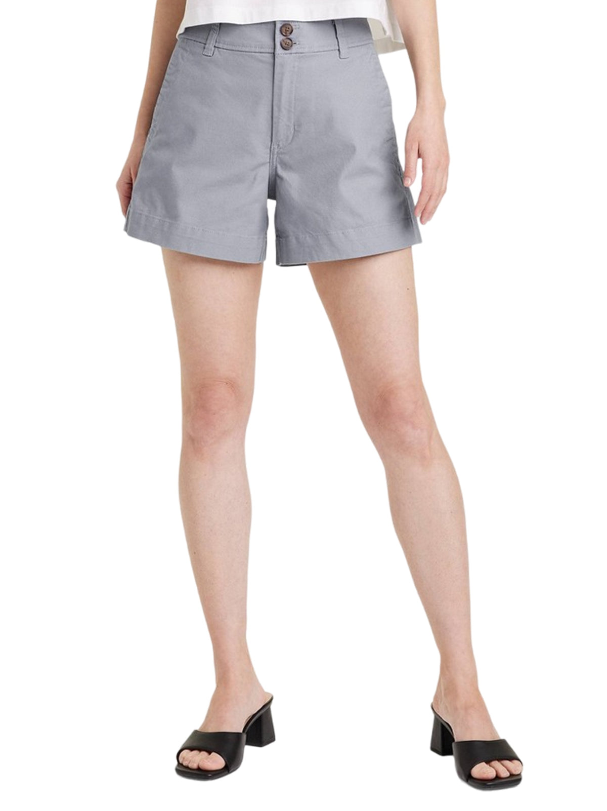 Image for Women's Plain Solid Short,Grey