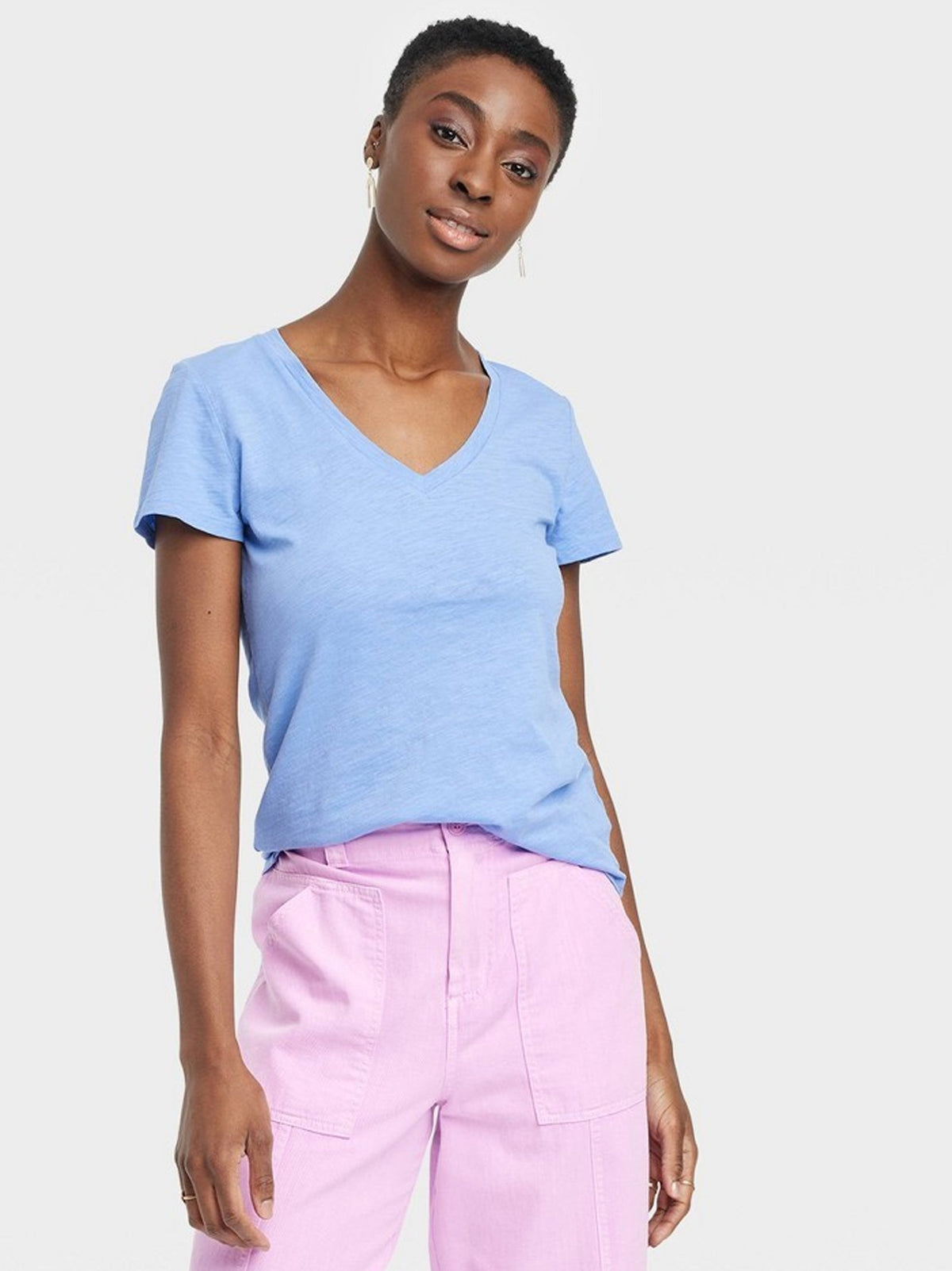 Image for Women's Textured T-Shirt,Blue