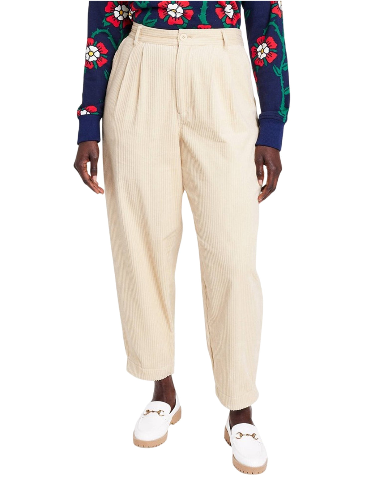 Image for Women's Ribbed Pants,Light Beige