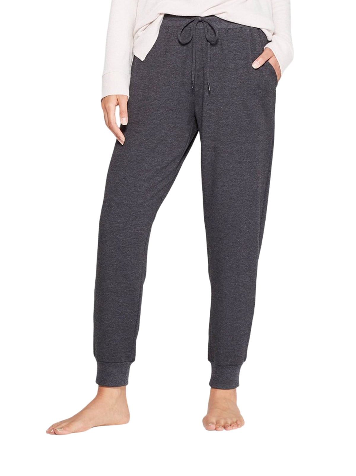 Image for Women's Plain Solid Sports Pants,Gray