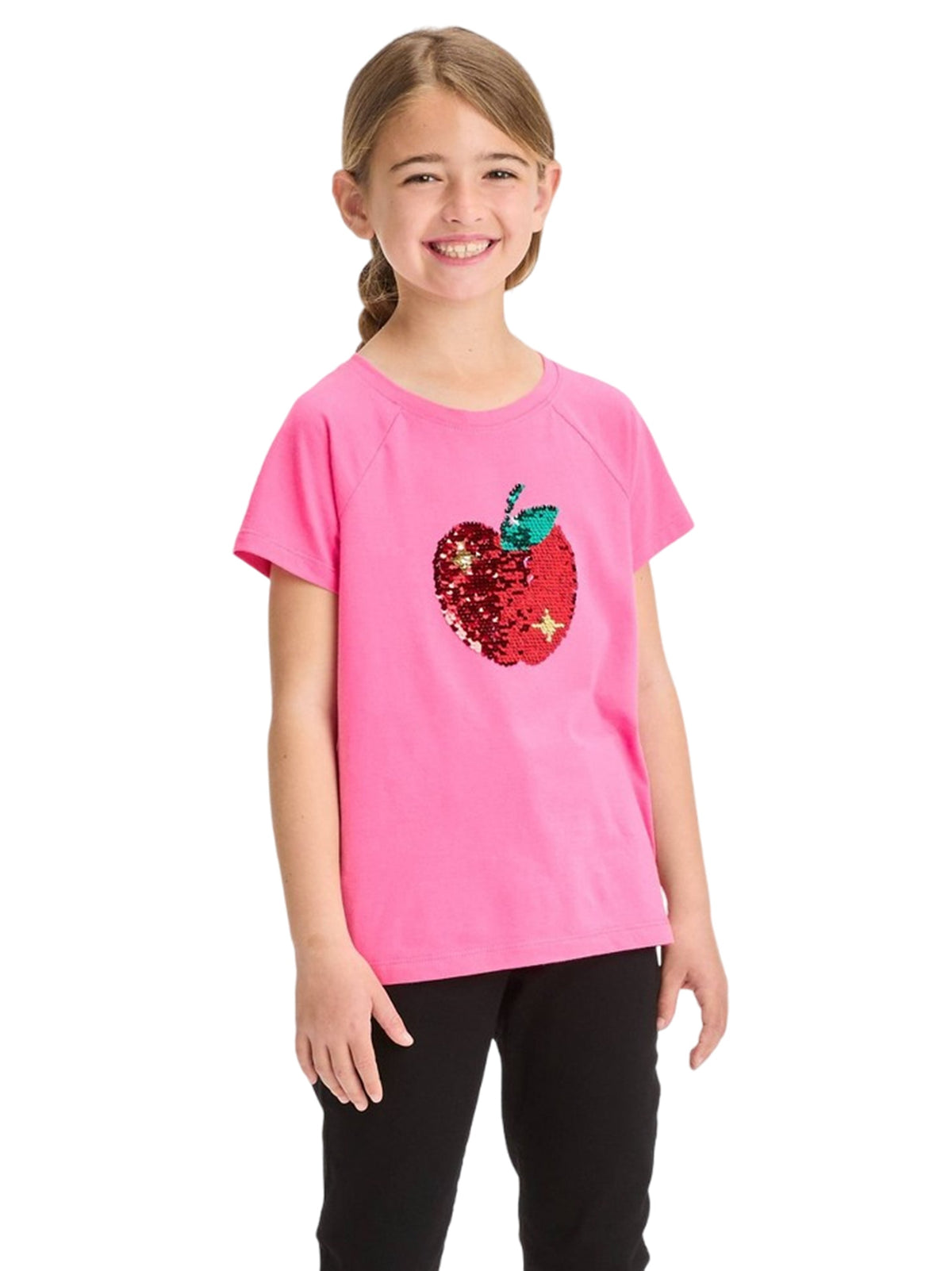 Image for Kids Girl's Sequined T-Shirt,Pink