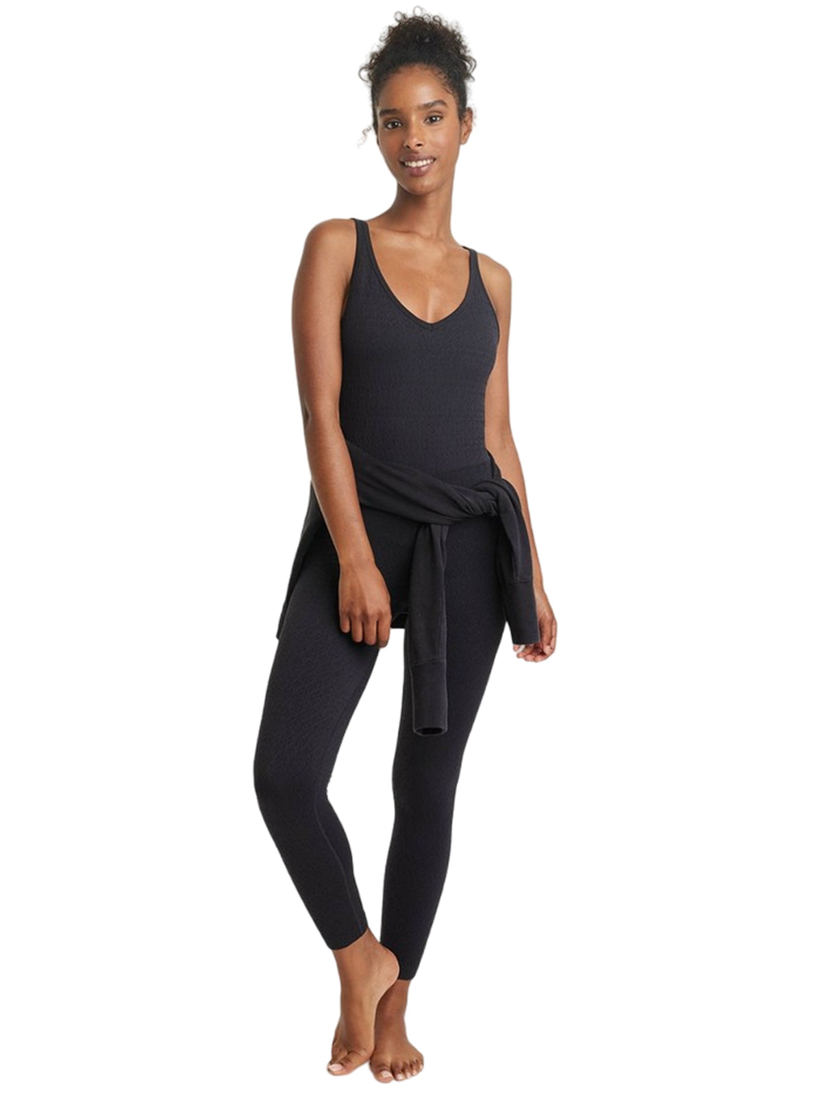 Image for Women's Textured Sport Jumpsuit,Black