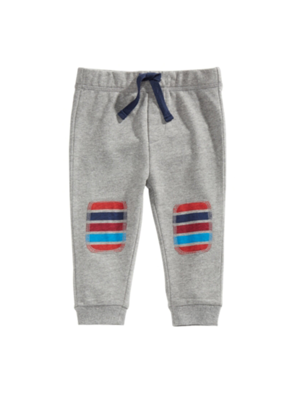 Image for Kids Boy's Striped Patch Joggers,Grey