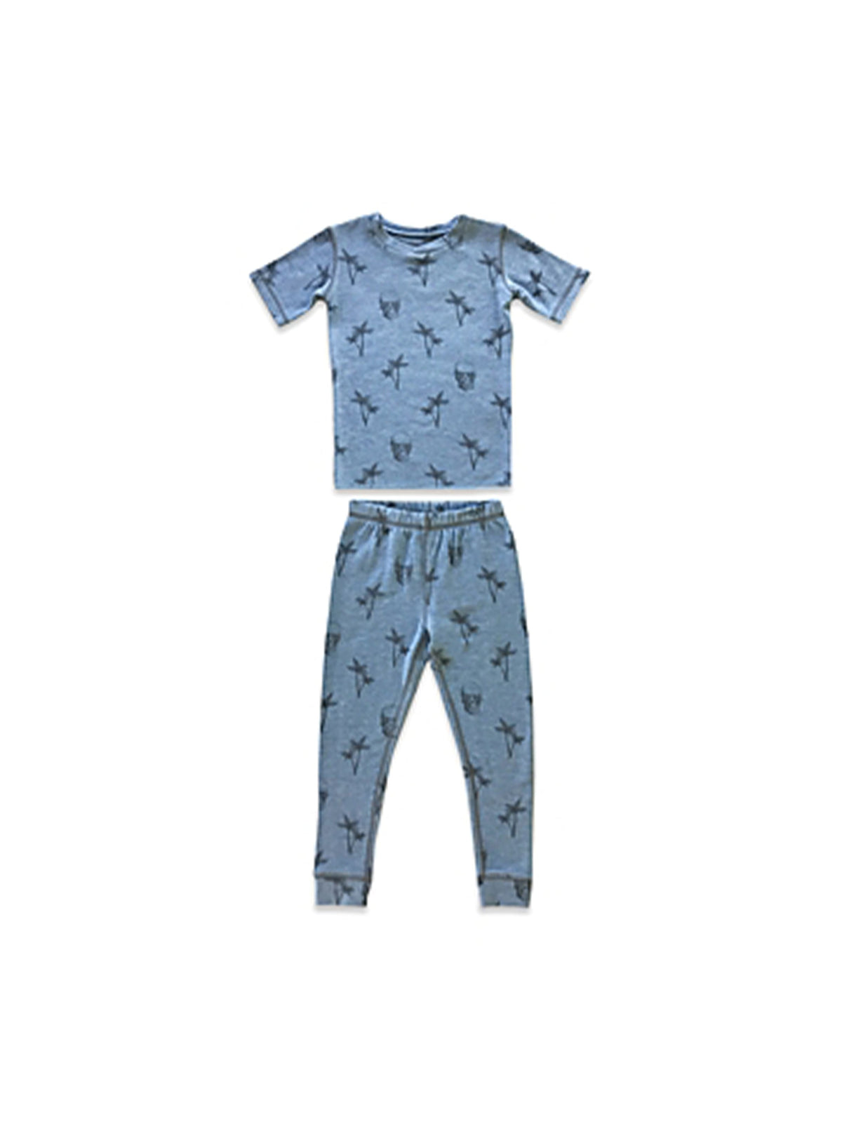 Image for Kids Boy's Graphic Printed Top & Bottom Sleepwear Set,Blue