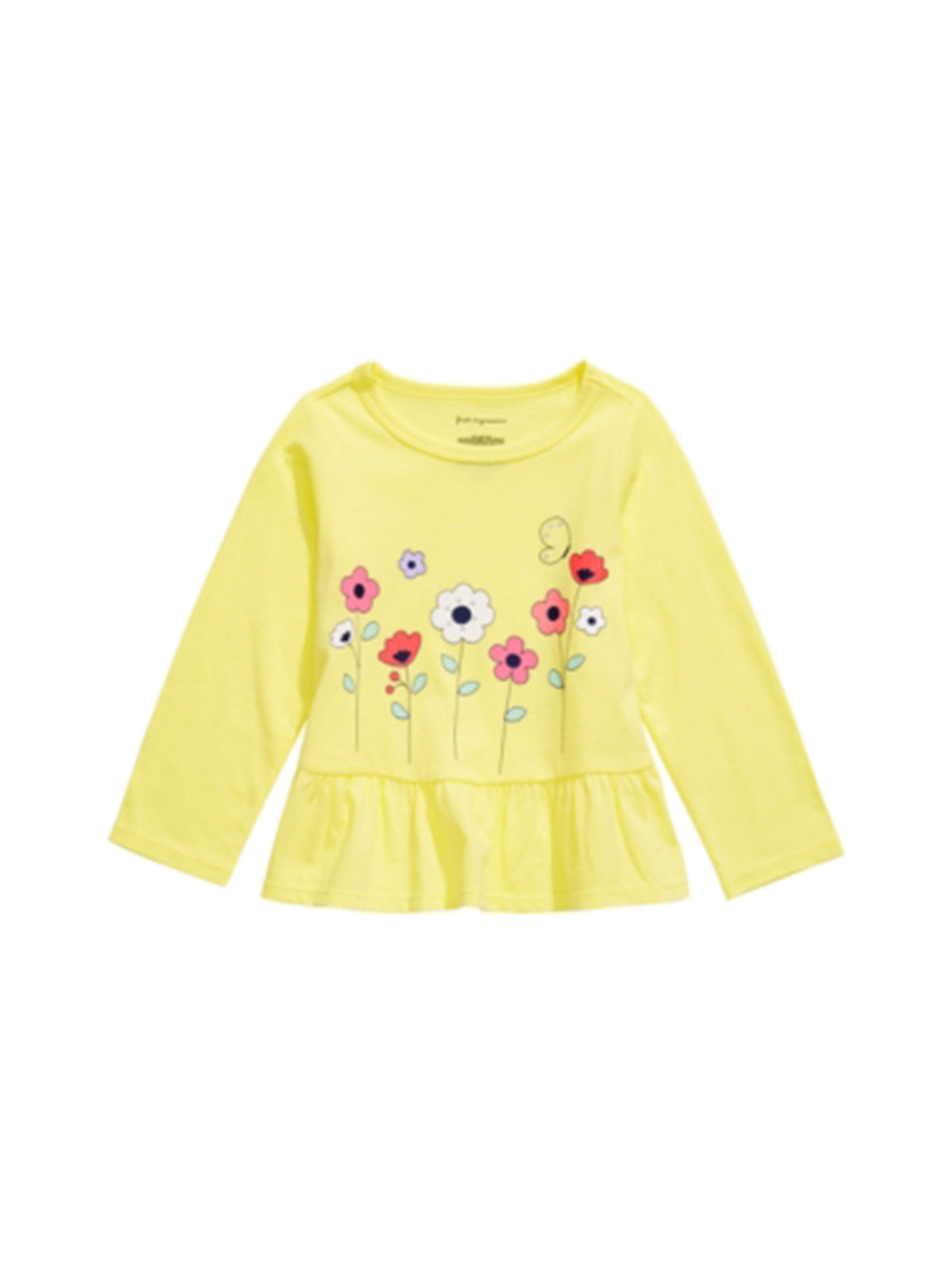 Image for Kids Girl's Floral Printed Top,Yellow