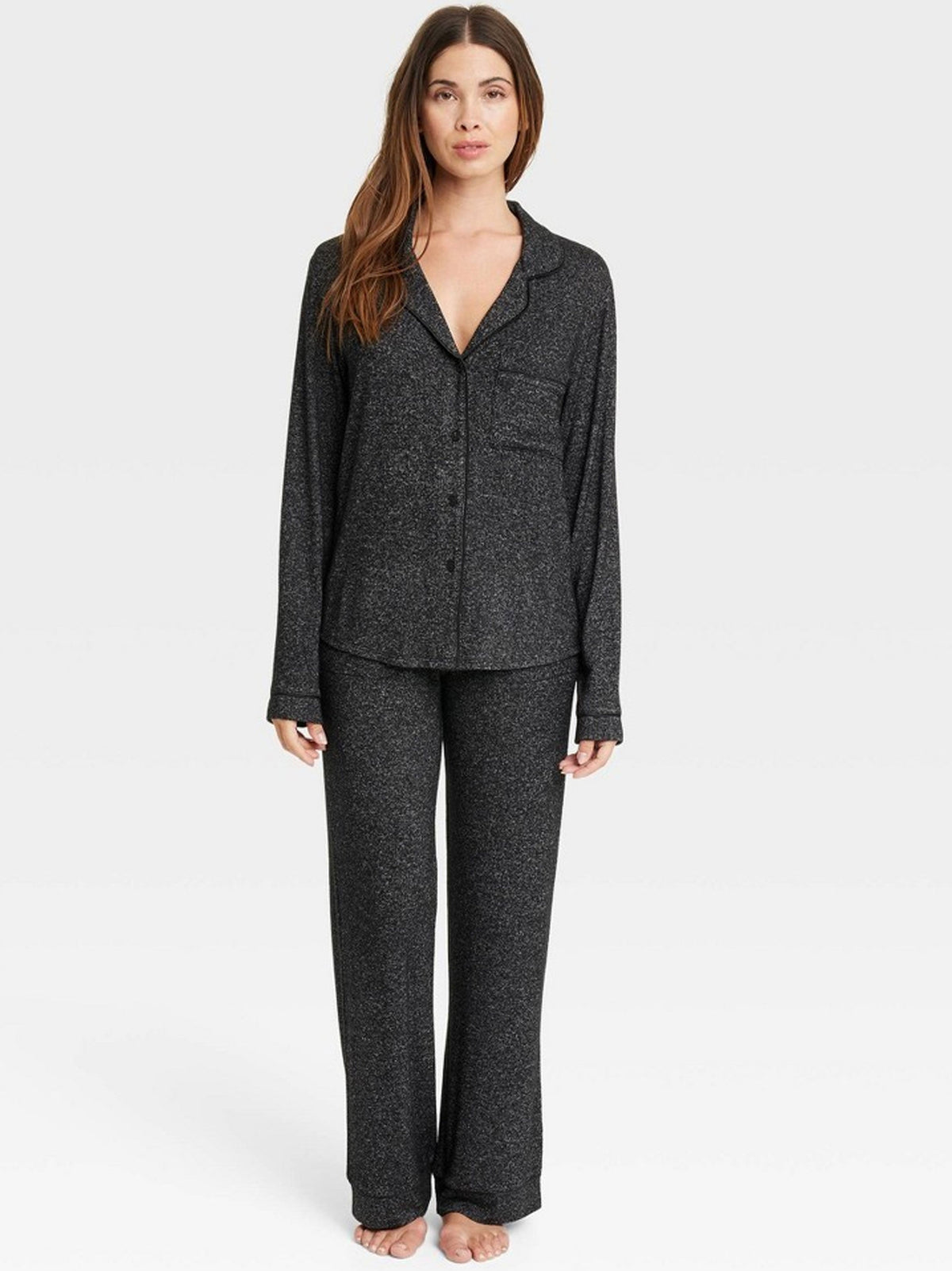 Image for Women's Textured Sleepwear Top,Dark Grey