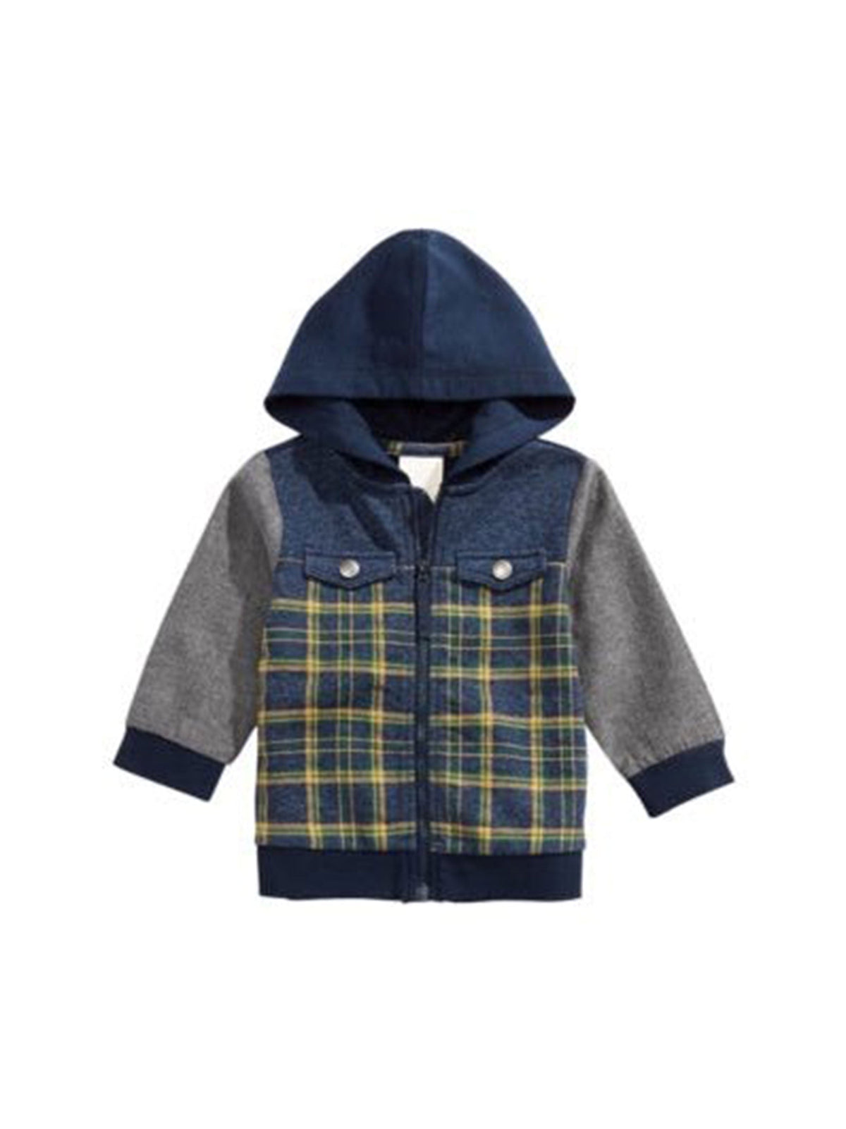 Image for Kids Boy's Plaid Jacket,Navy