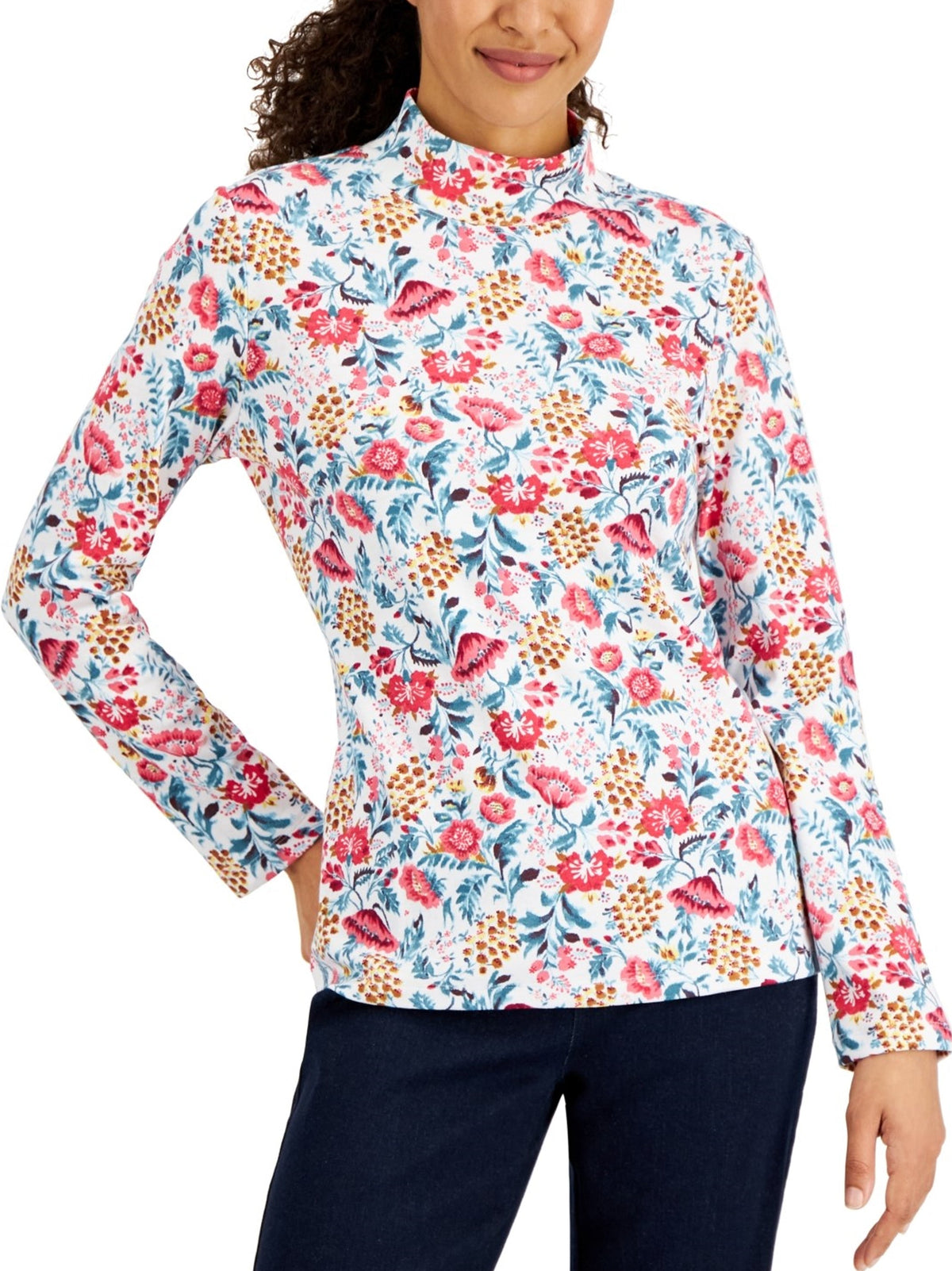 Image for Women's Floral Printed Top,Multi
