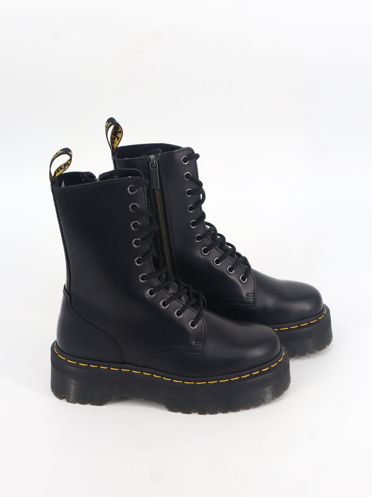 Image for Women's Plain Leather Boots,Black
