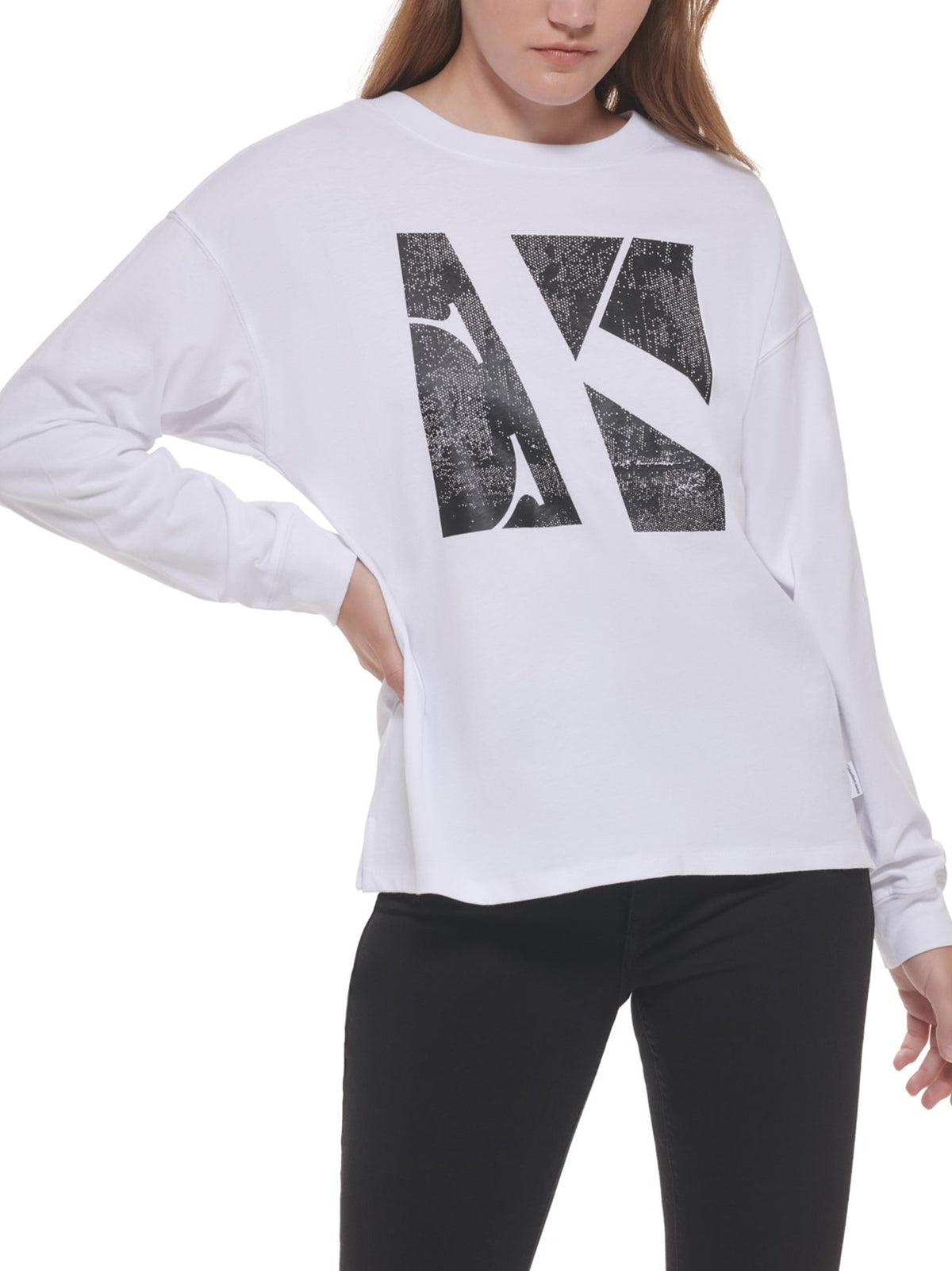Image for Women's Graphic Printed Top,White