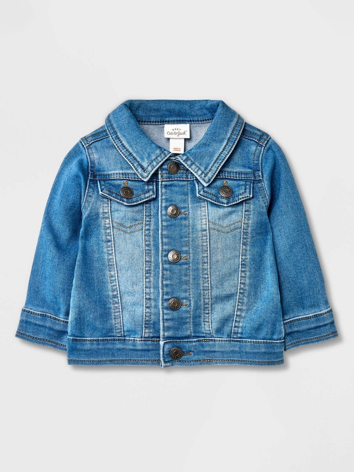 Image for Kids Girl's Washed Denim Jacket,Blue