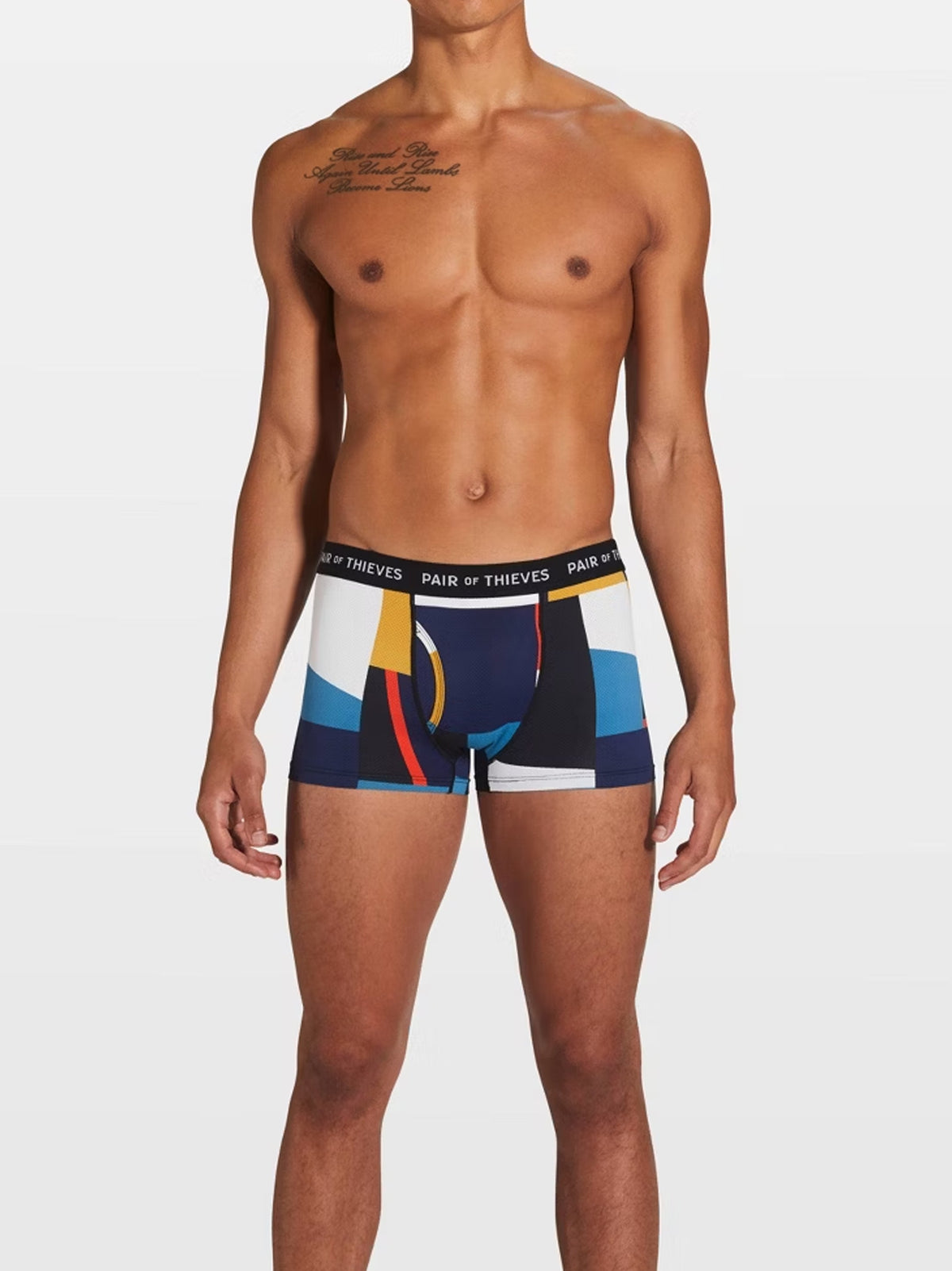 Image for Men's Colorblocked Boxer,Multi