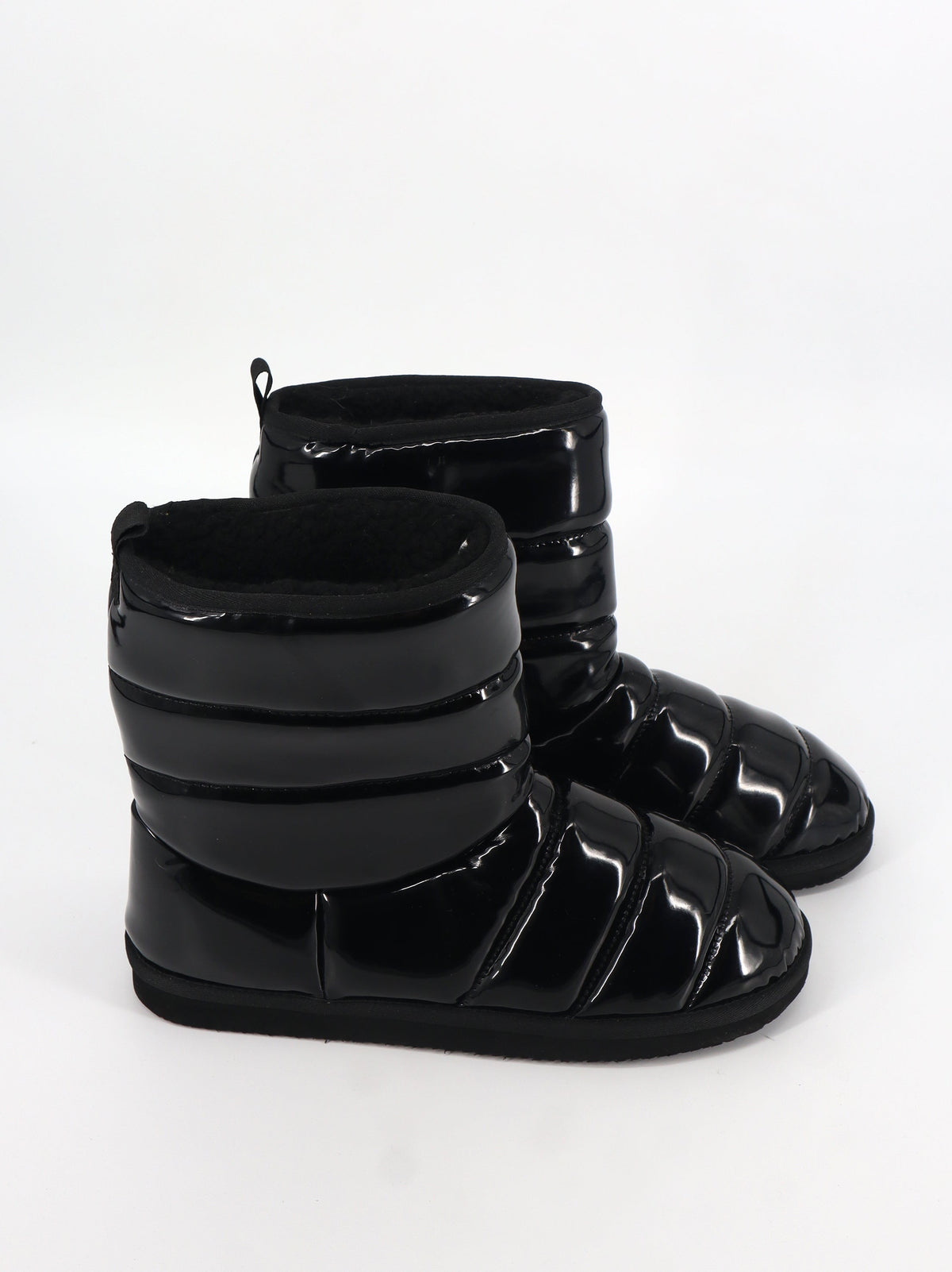Image for Men's Plain Faux Leather Ankle Boots,Black