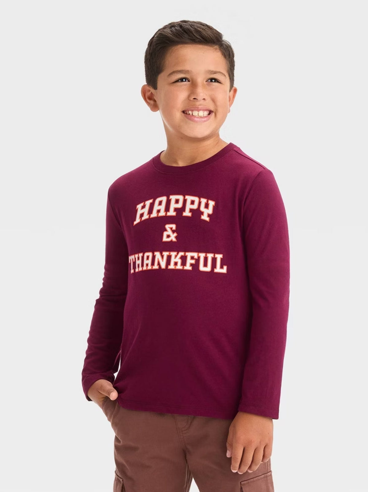 Image for Kids Boy's Graphic Printed Top,Burgundy