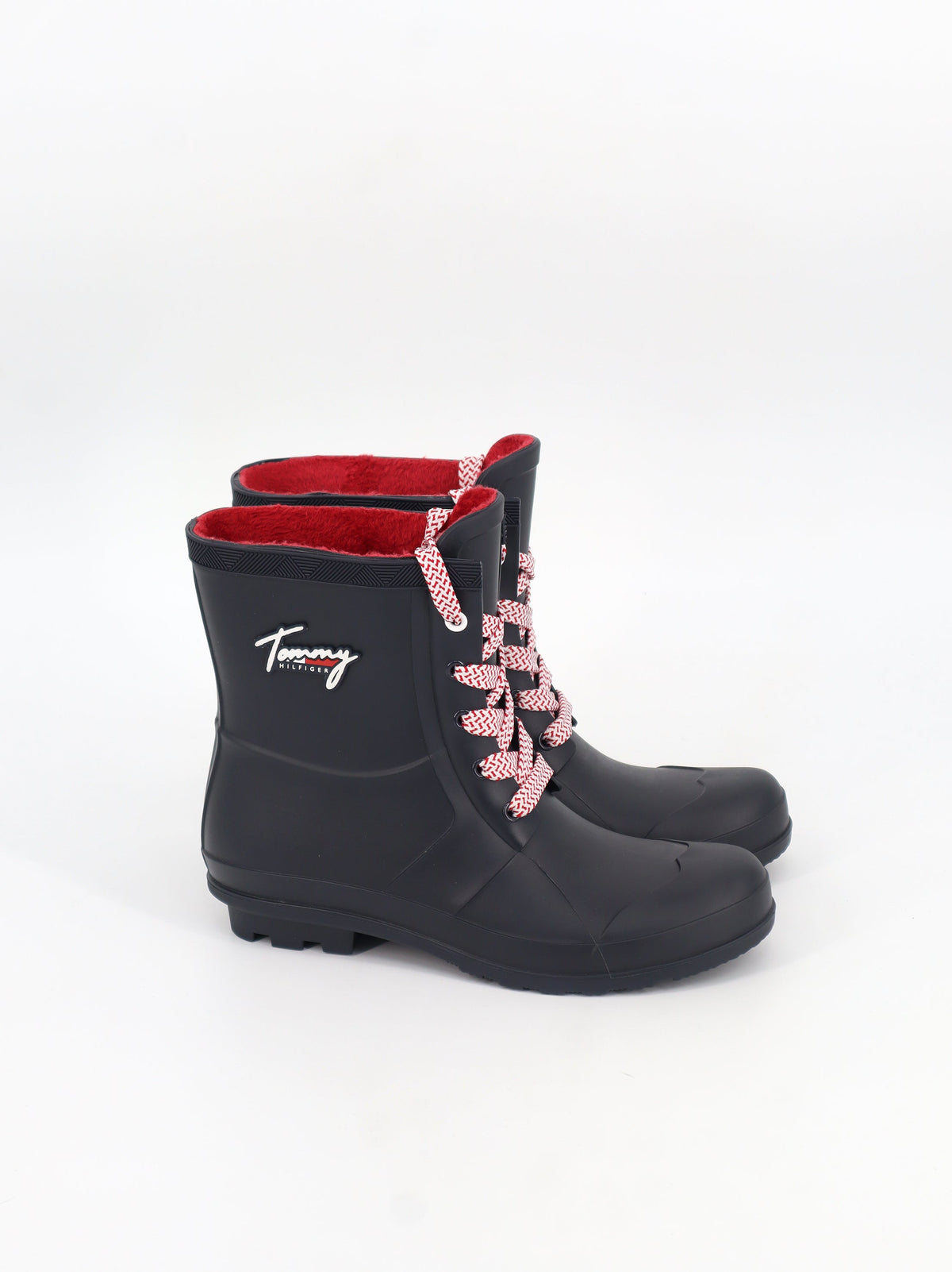 Image for Women's Brand Logo Patched Rain Ankle Boots,Navy