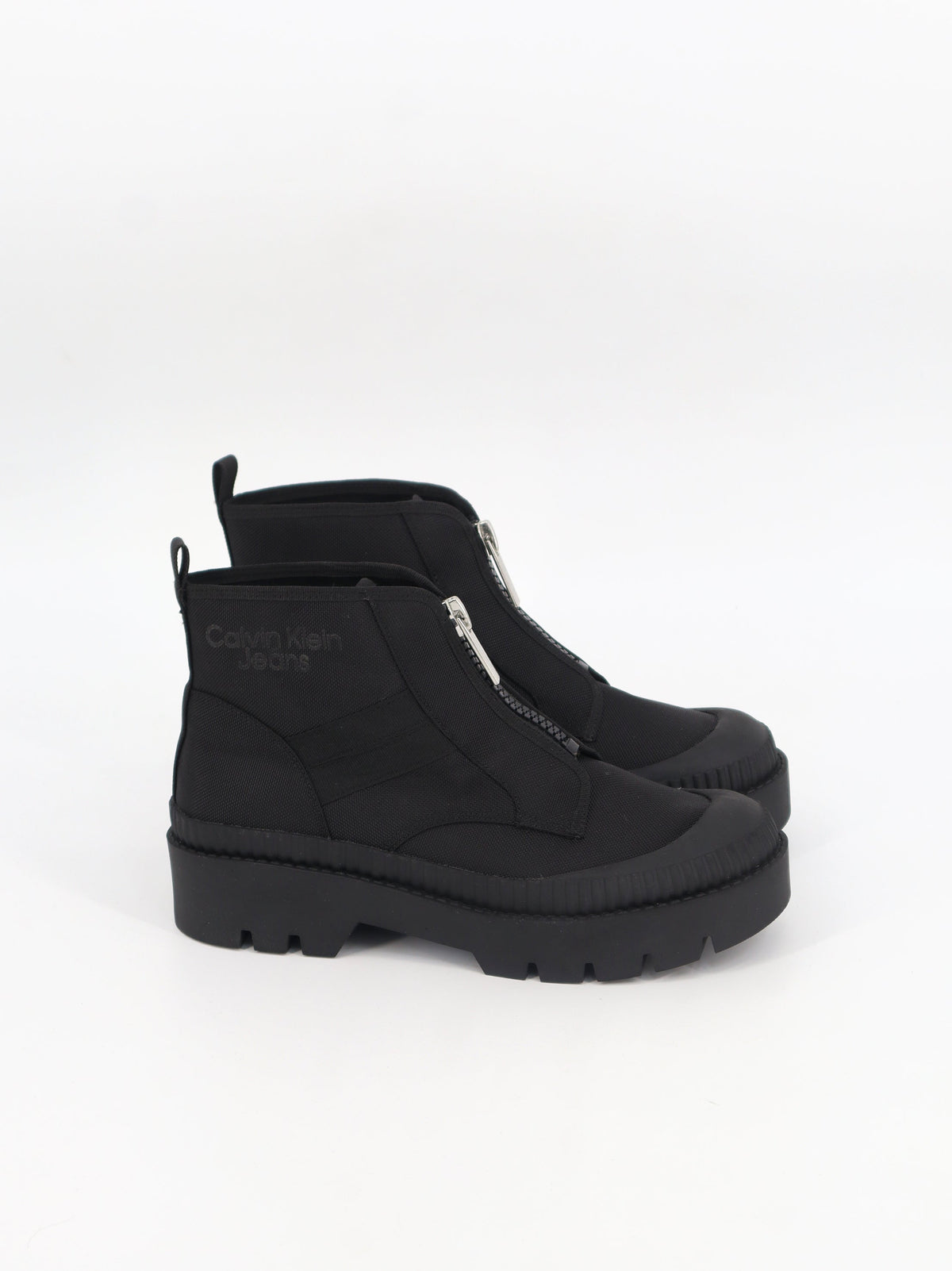 Image for Women's Brand Logo Printed Ankle Boots,Black