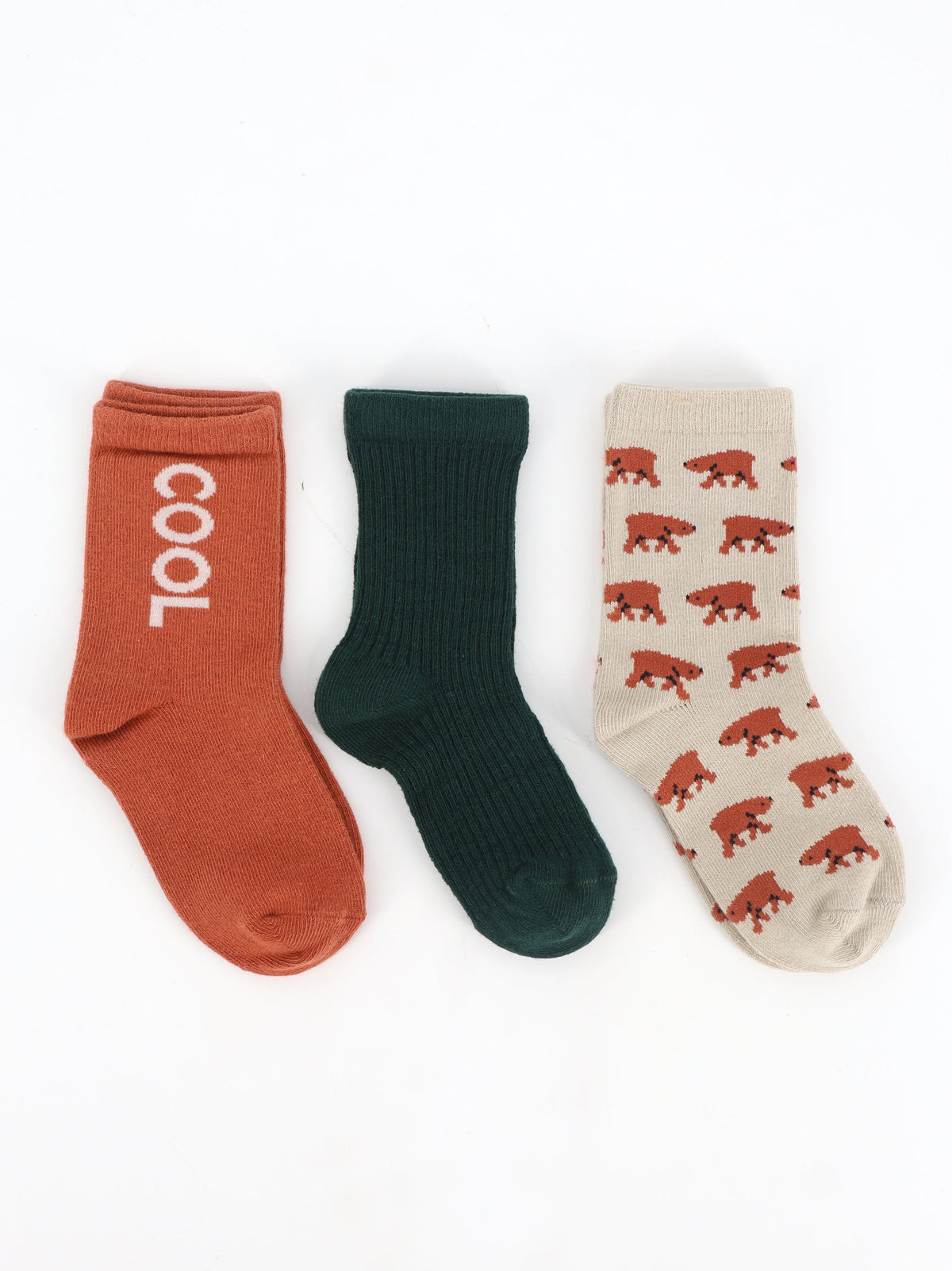 Image for Kids Boy's 3 Pairs Printed Socks,Multi
