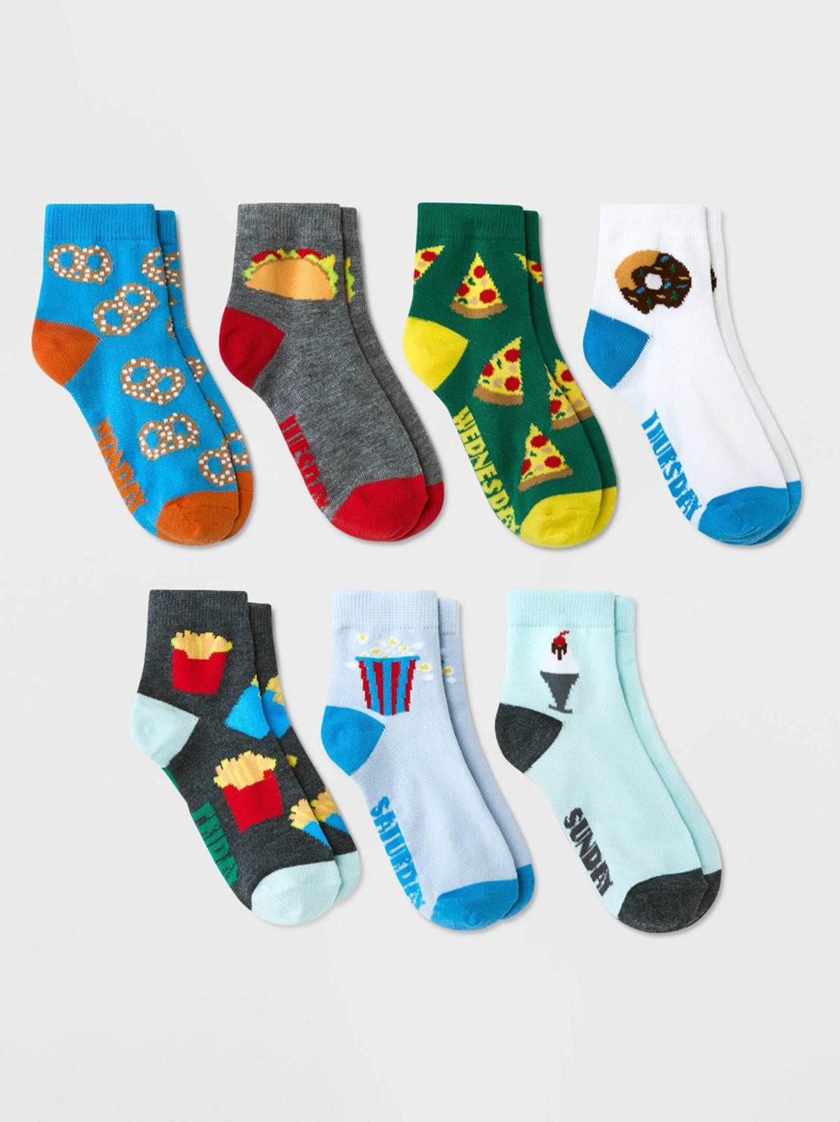 Image for Kids Boy's 7 Pairs Graphic Printed Socks,Multi