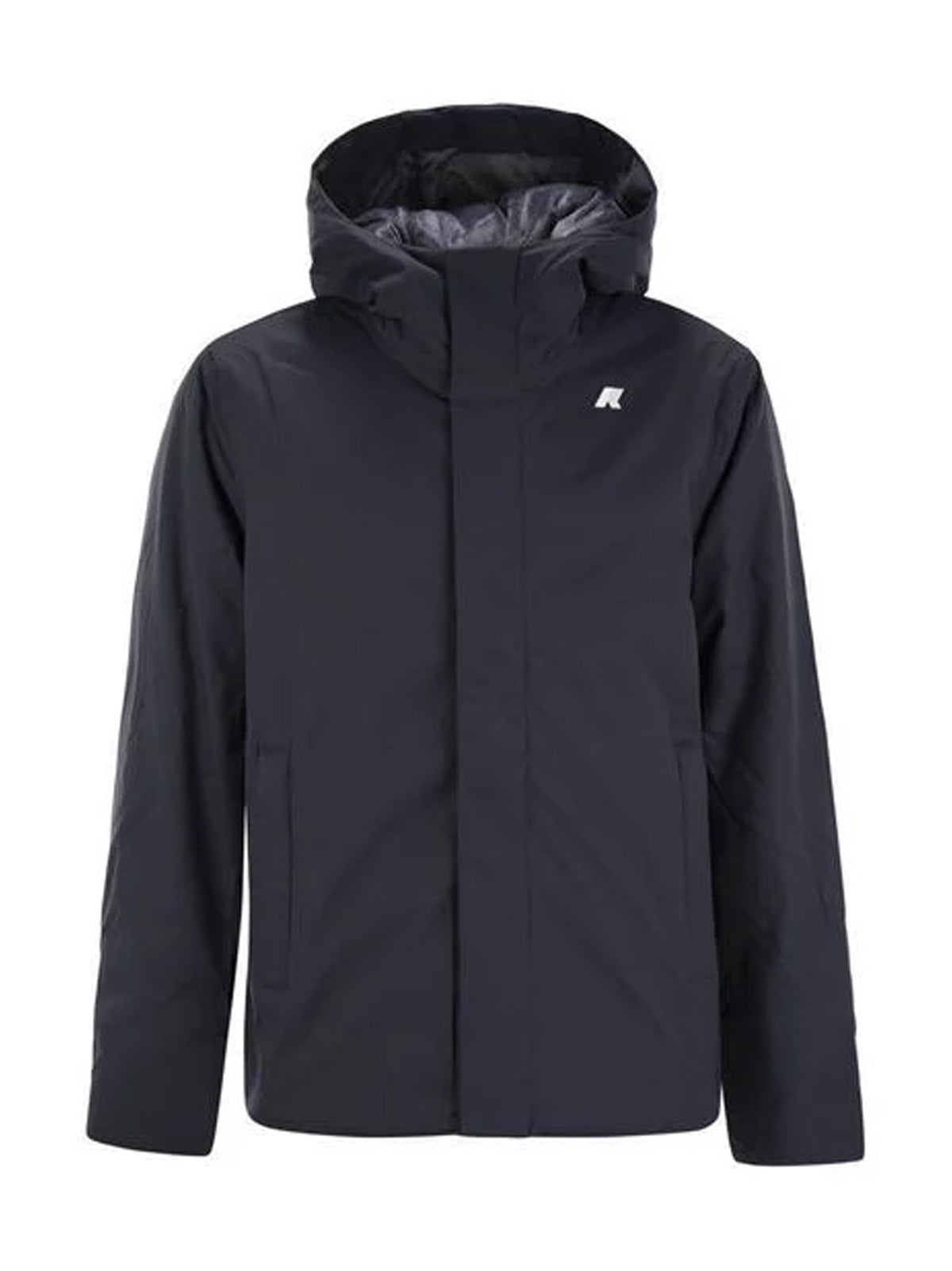 Men's Brand Logo Patched Jacket,Black