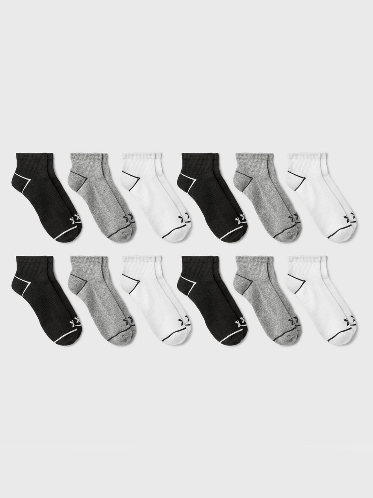 Image for Men's 7 Pairs Brand Logo Printed Socks,Multi