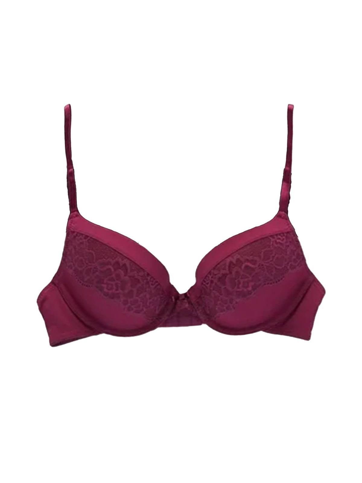 Image for Women's Lace Bra,Burgundy