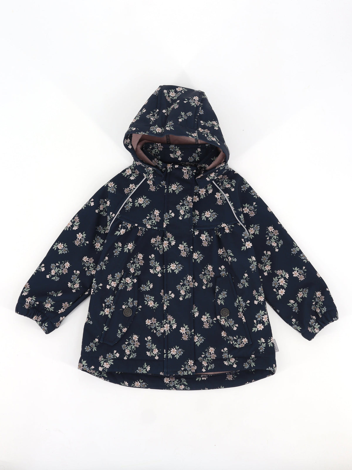 Image for Kids Girl's Floral Printed Jacket,Navy