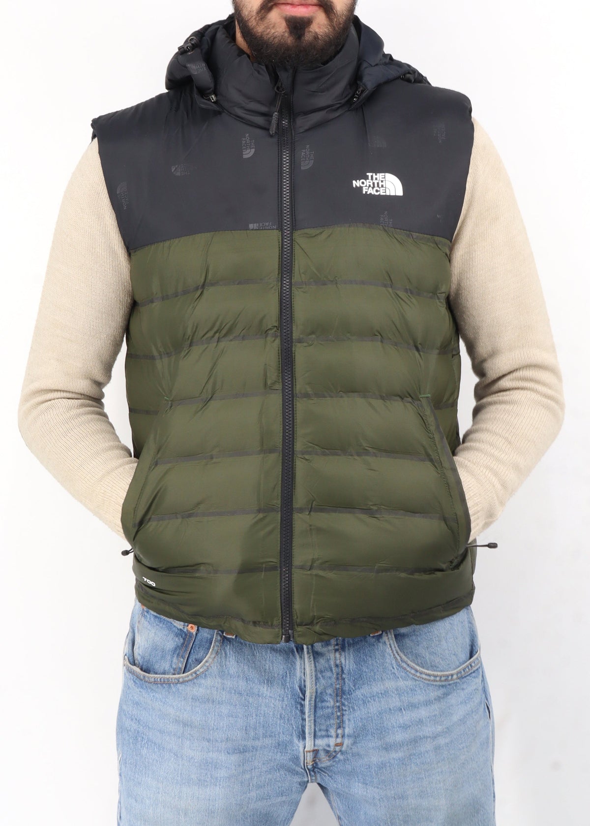 Image for Men's Colorblocked Vest,Black/Olive