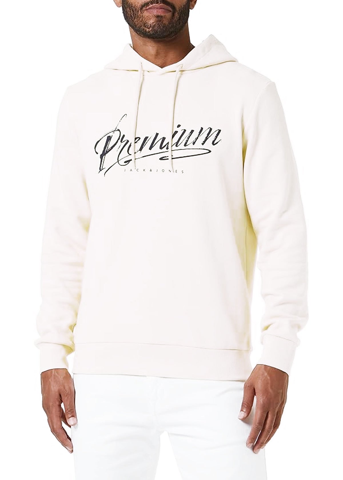 Image for Men's Printed Hoodie,White