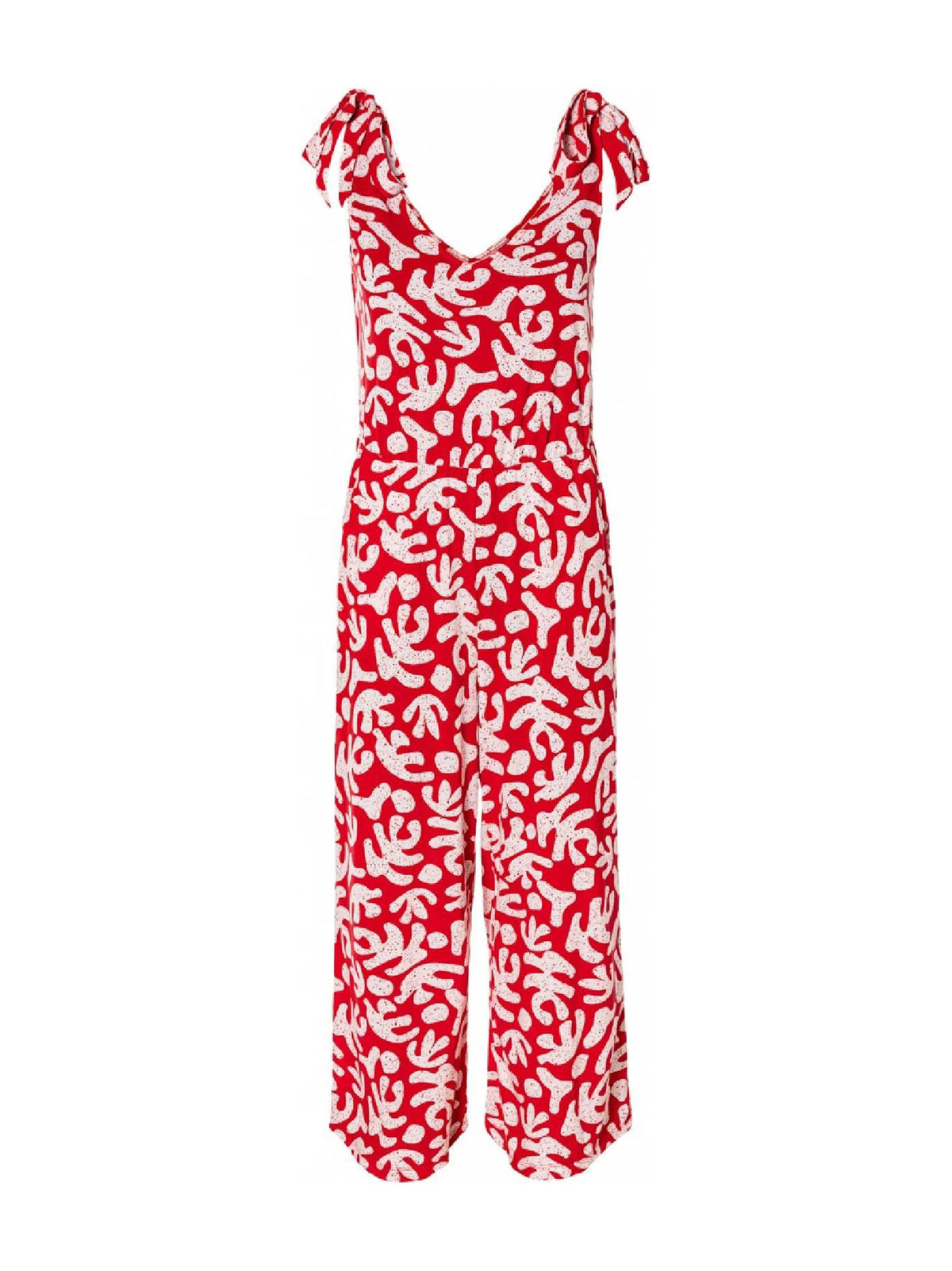 Image for Women's Printed Jumpsuit,Red