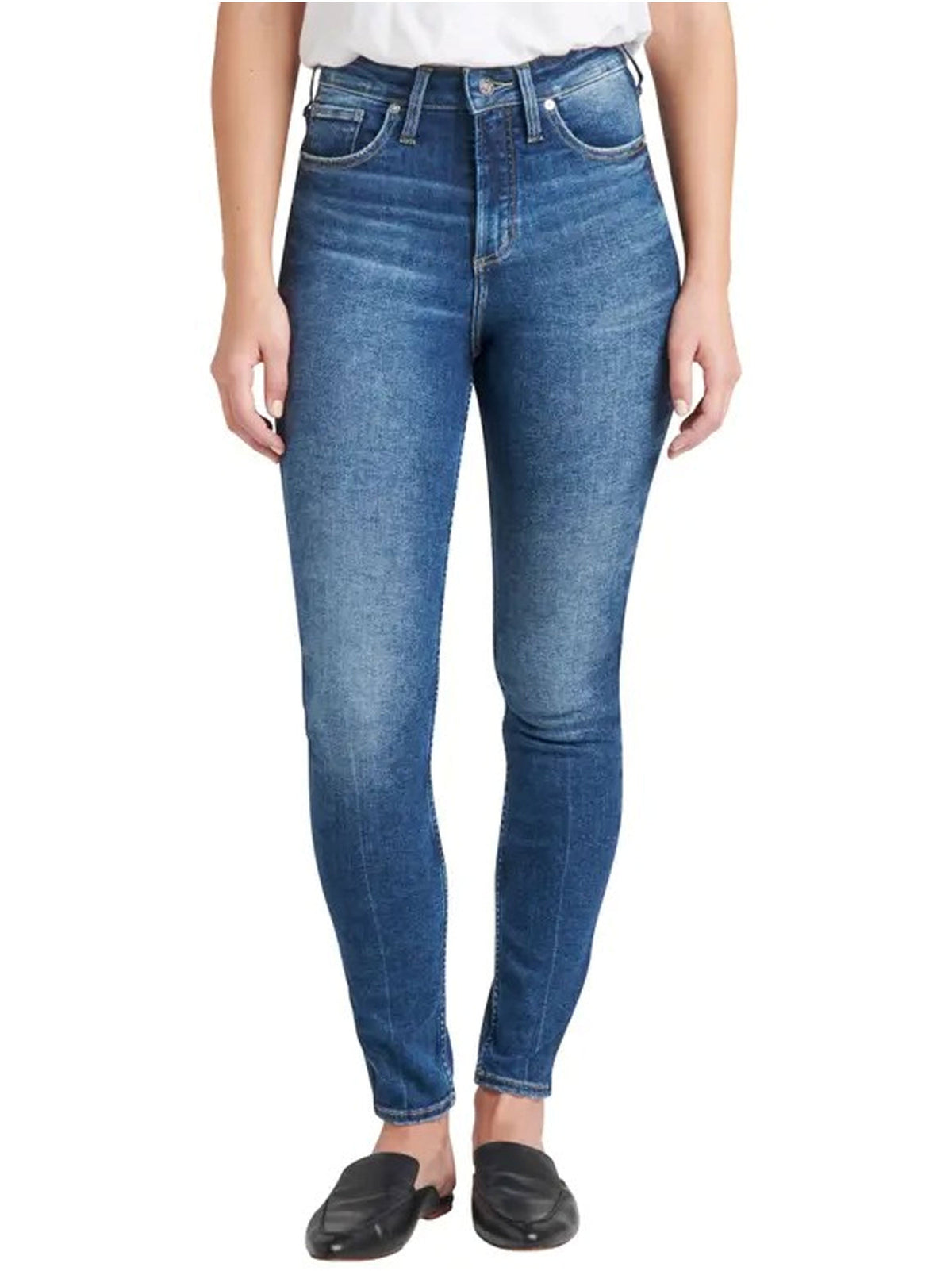 Image for Women's Washed Jeans,Blue