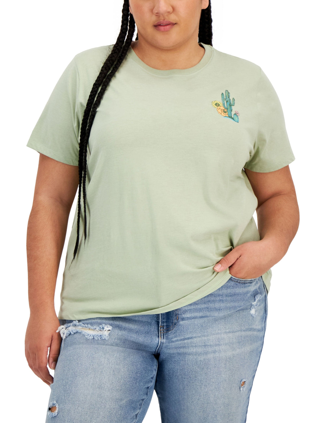 Image for Women's Graphic Printed T-Shirt,Olive