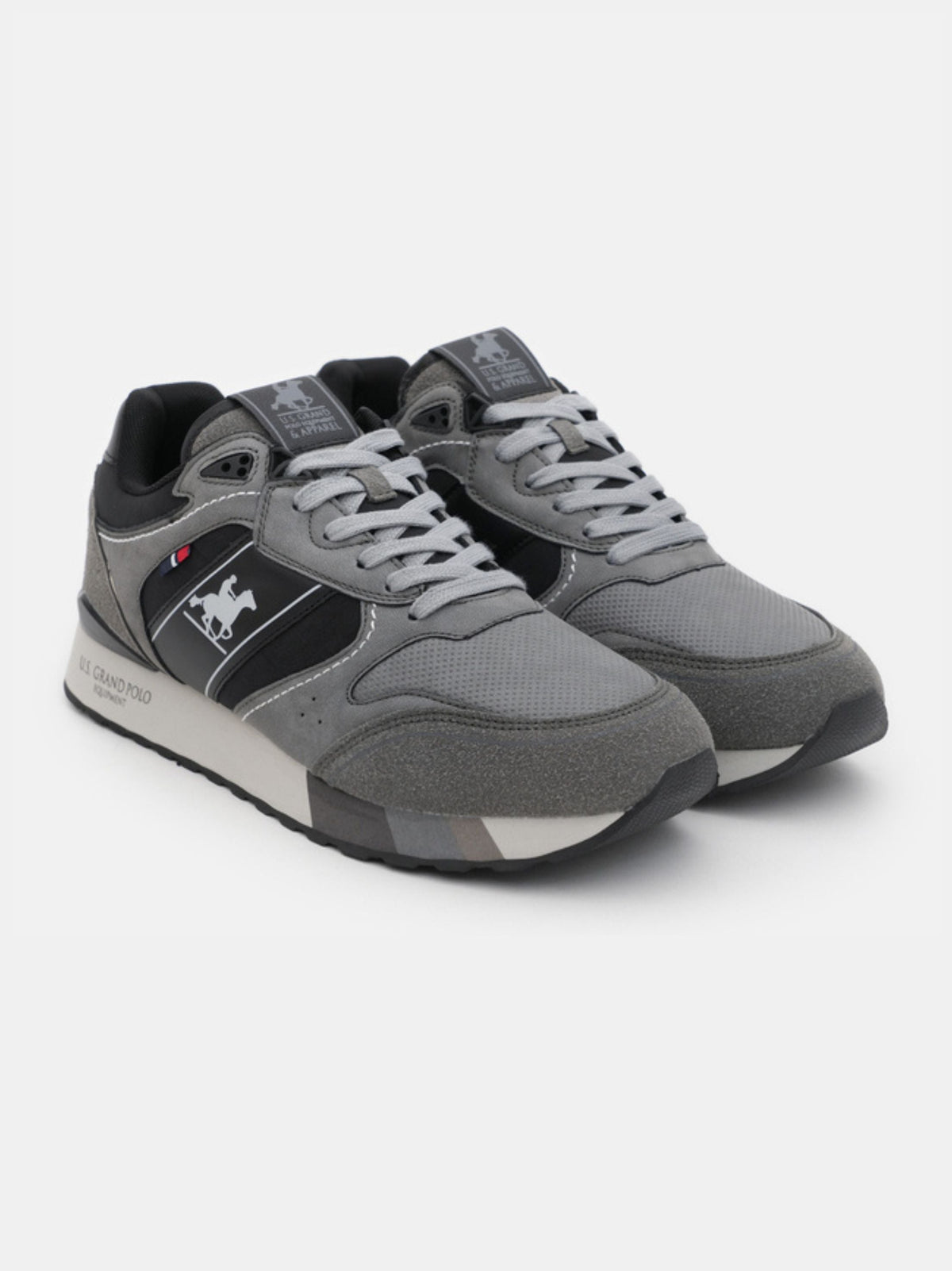 Image for Men's Brand Logo Printed Sneakers,Grey