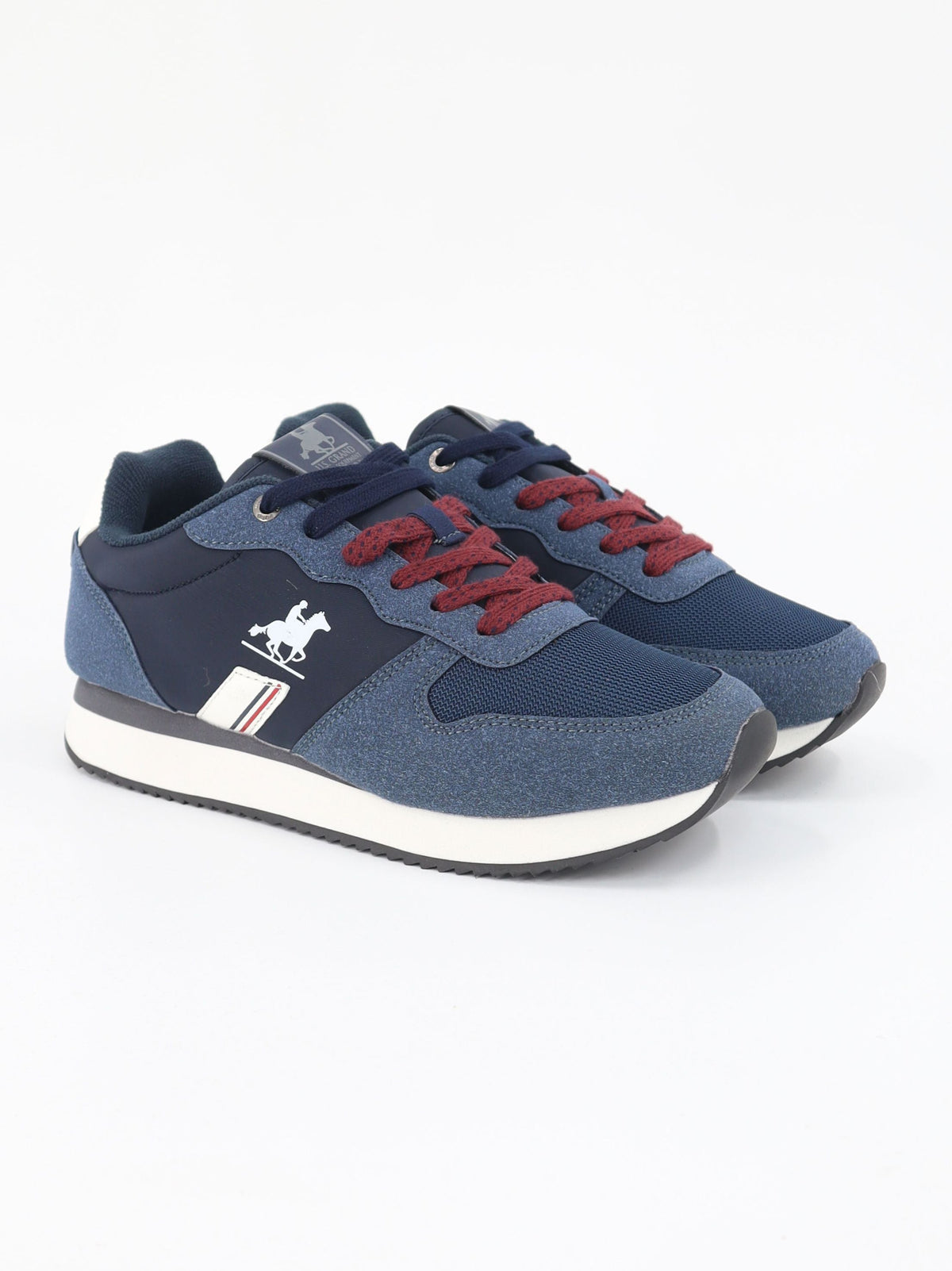 Image for Men's Brand Logo Printed Sneakers,Navy