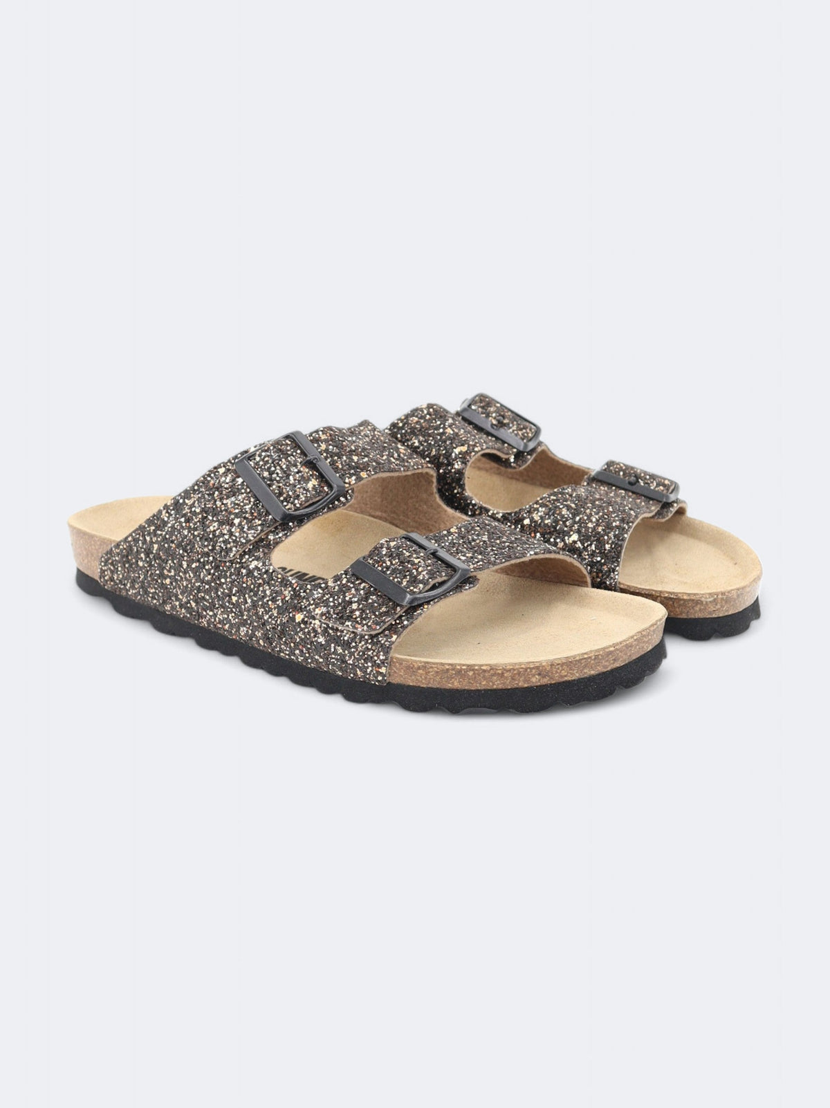 Image for Women's Glitter Sandals,Dark Brown