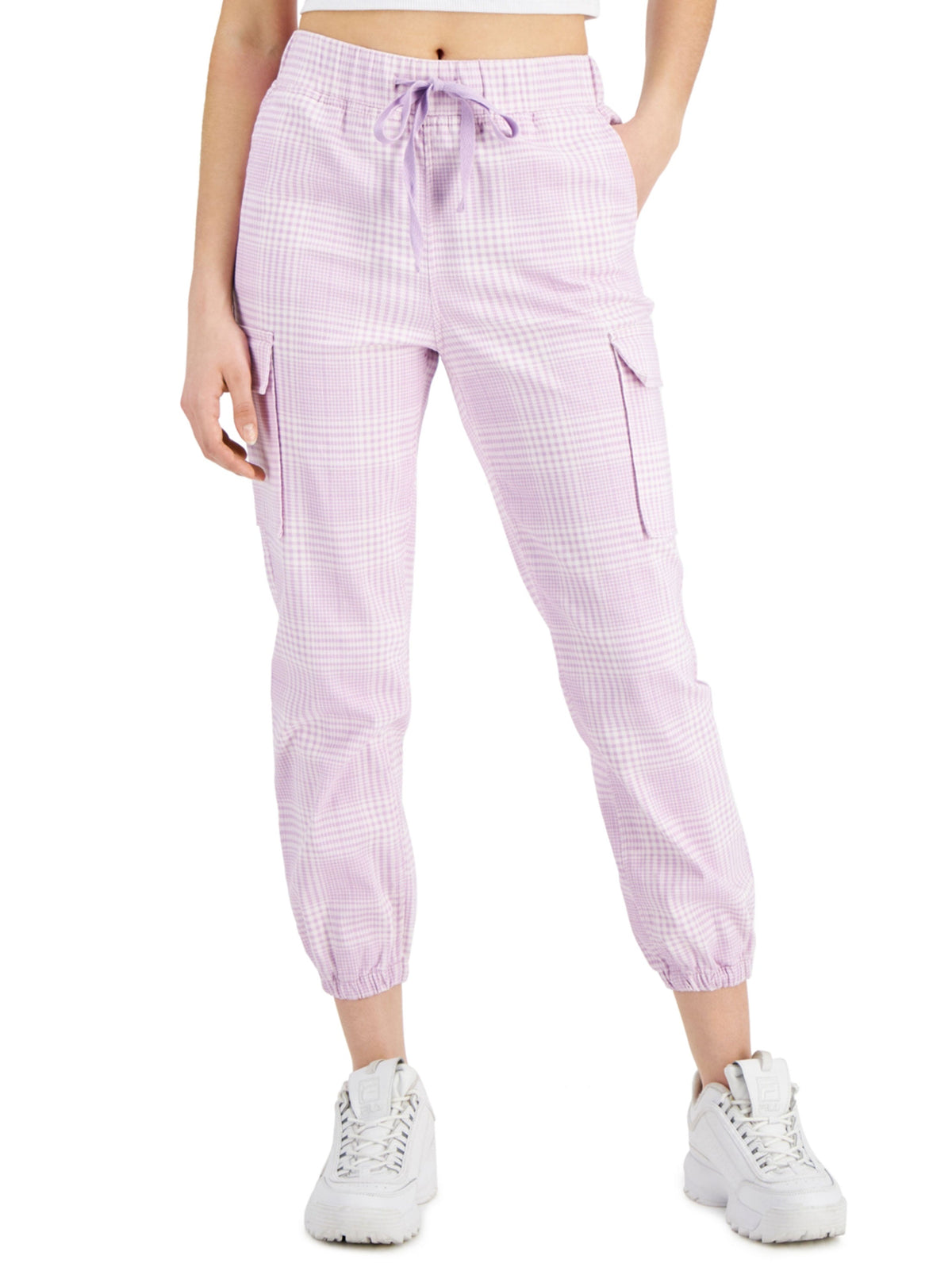 Image for Women's Printed Joggers,Lilac