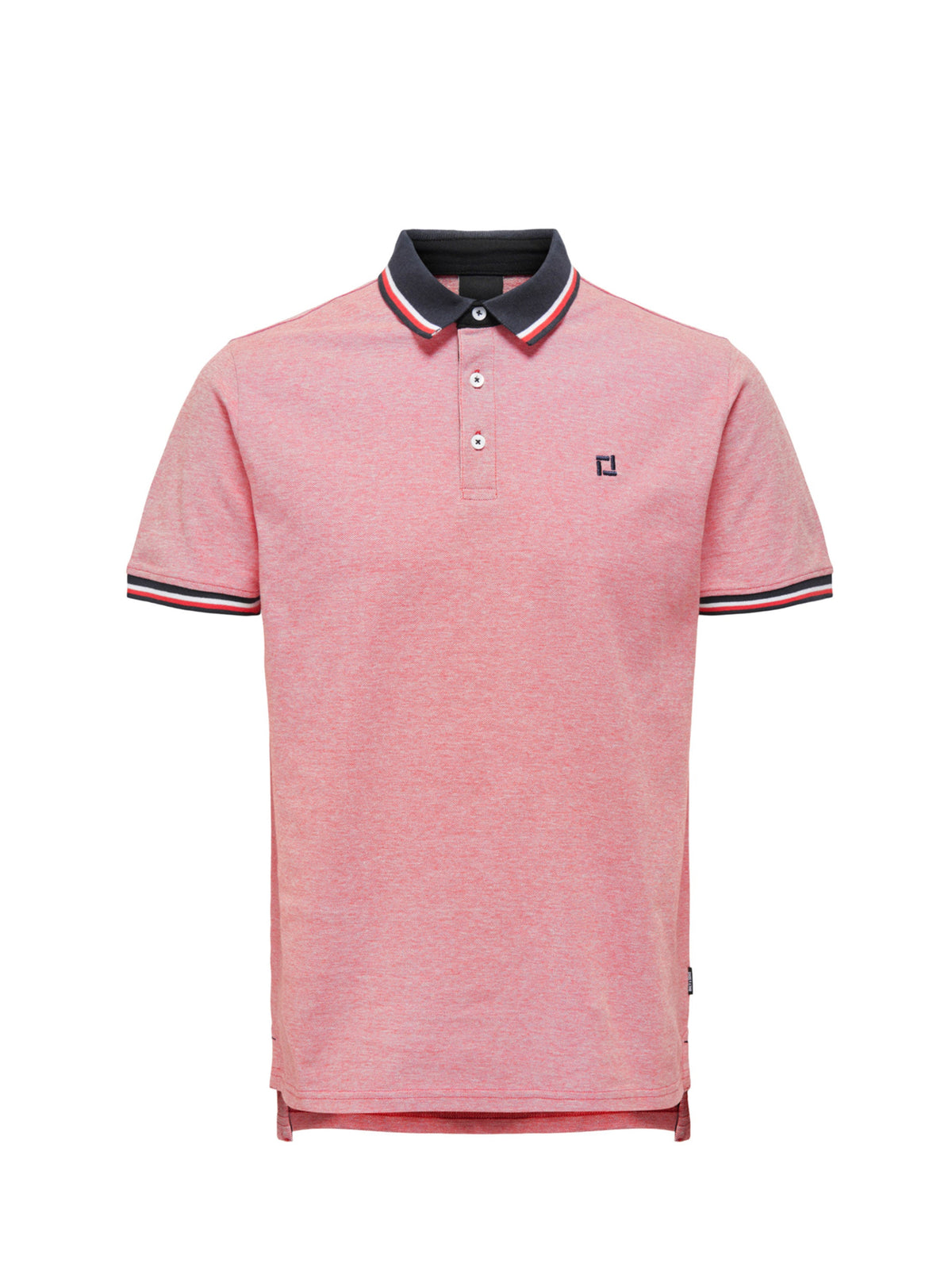 Image for Men's Embroidered Polo T-Shirt,Red